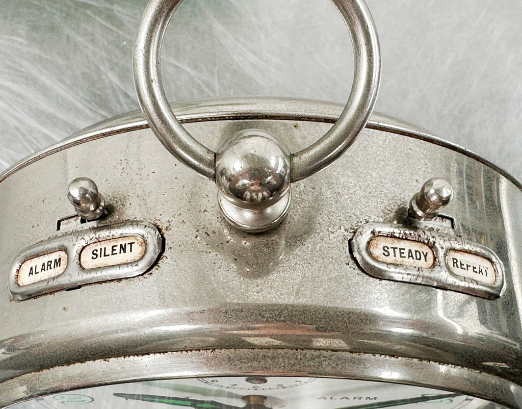 Vintage Repeat German Made Alarm Desk Clock | Adelaide Clocks