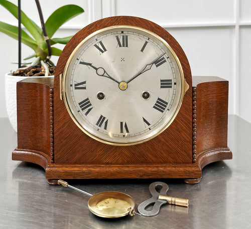 Vintage HAC Hammer on Coil Strike Mantel Clock | Adelaide Clocks