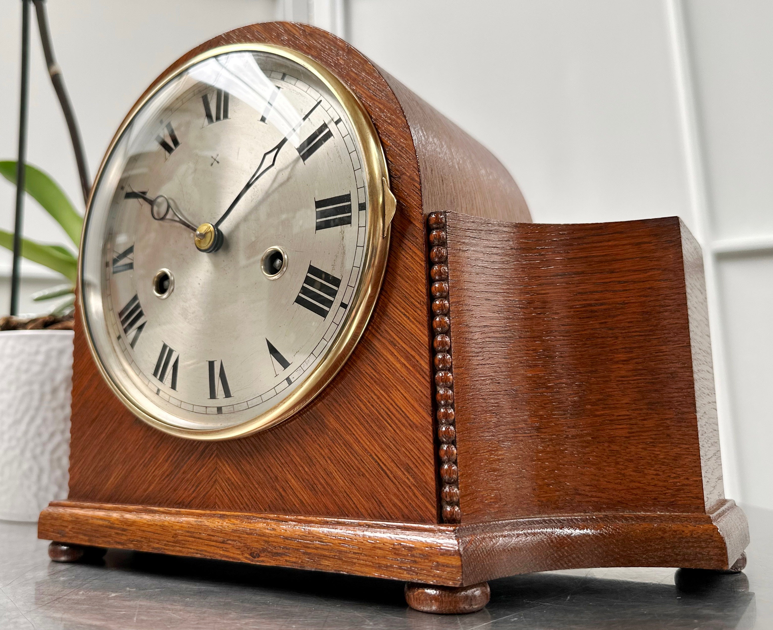 Vintage HAC Hammer on Coil Strike Mantel Clock | Adelaide Clocks