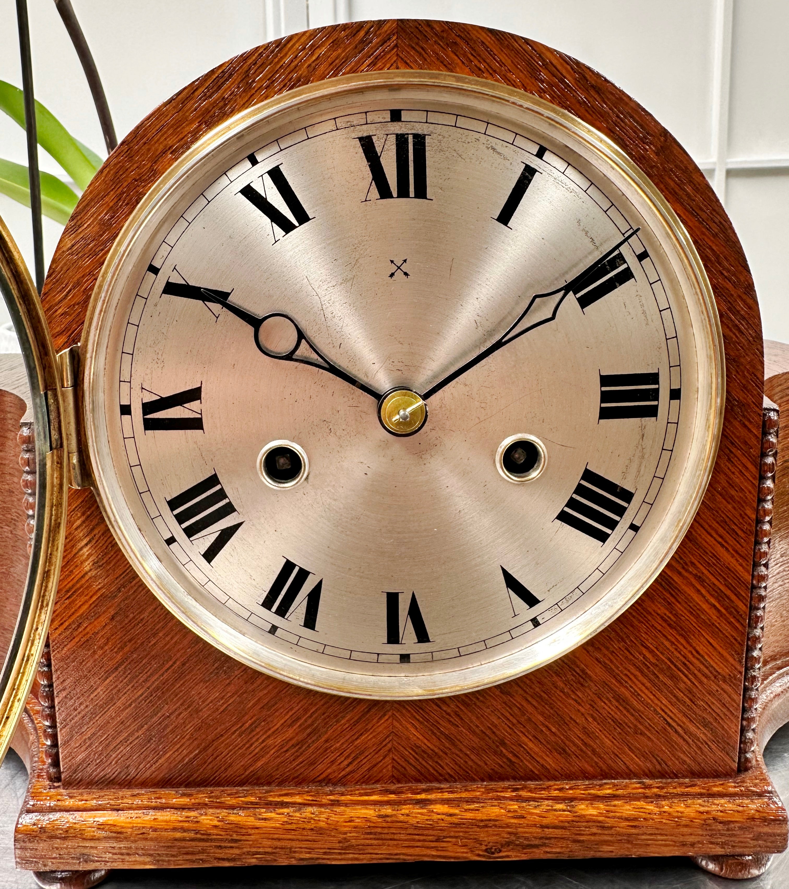 Vintage HAC Hammer on Coil Strike Mantel Clock | Adelaide Clocks