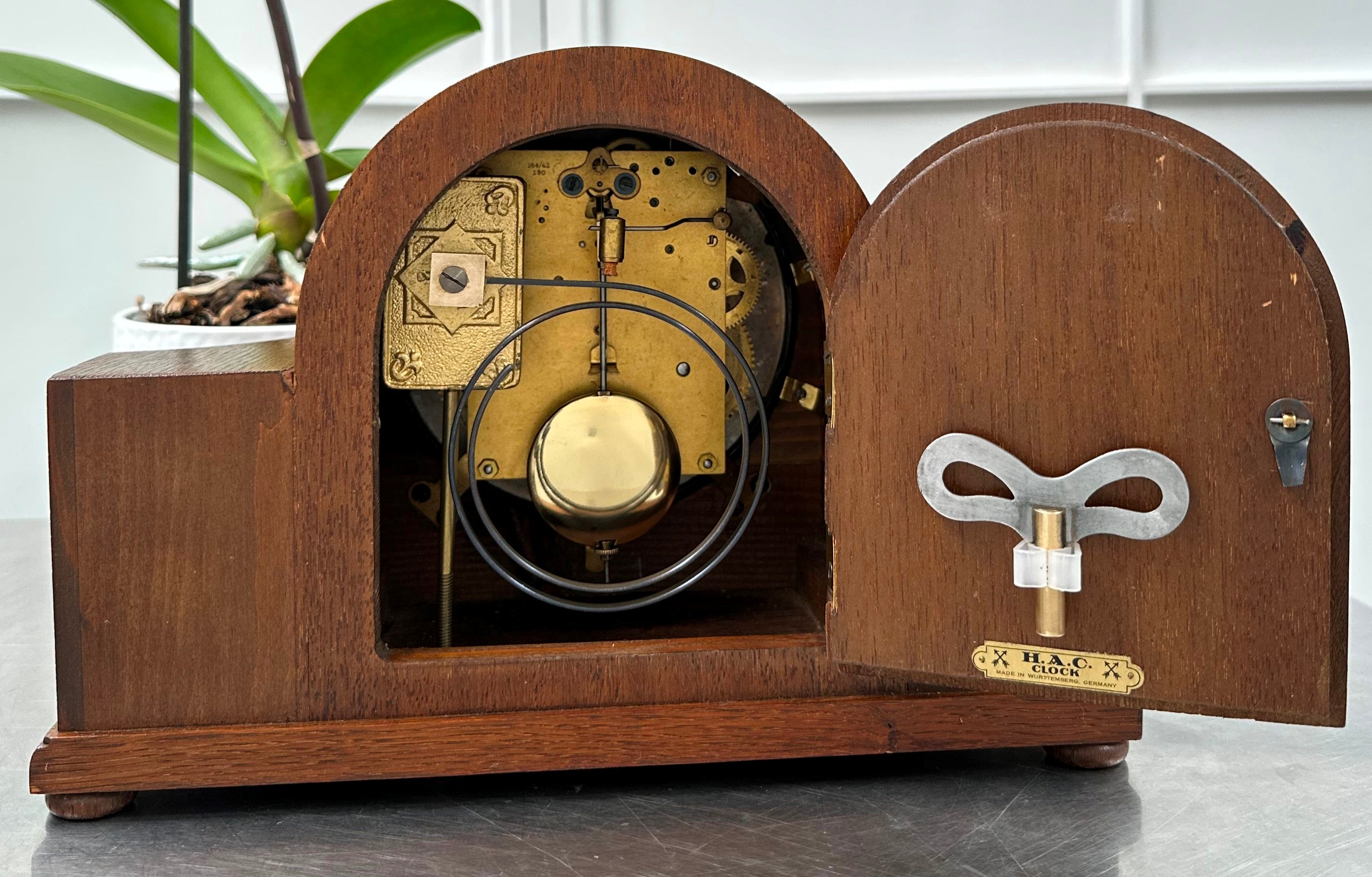 Vintage HAC Hammer on Coil Strike Mantel Clock | Adelaide Clocks