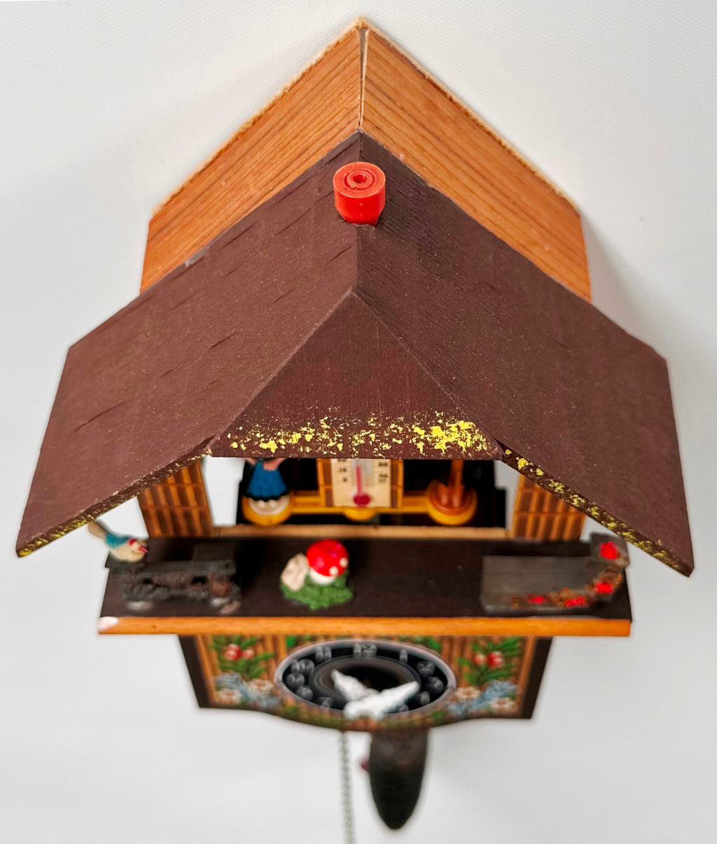 Vintage Toggili Cuckoo Wall Clock with Weather Station House | Adelaide Clocks