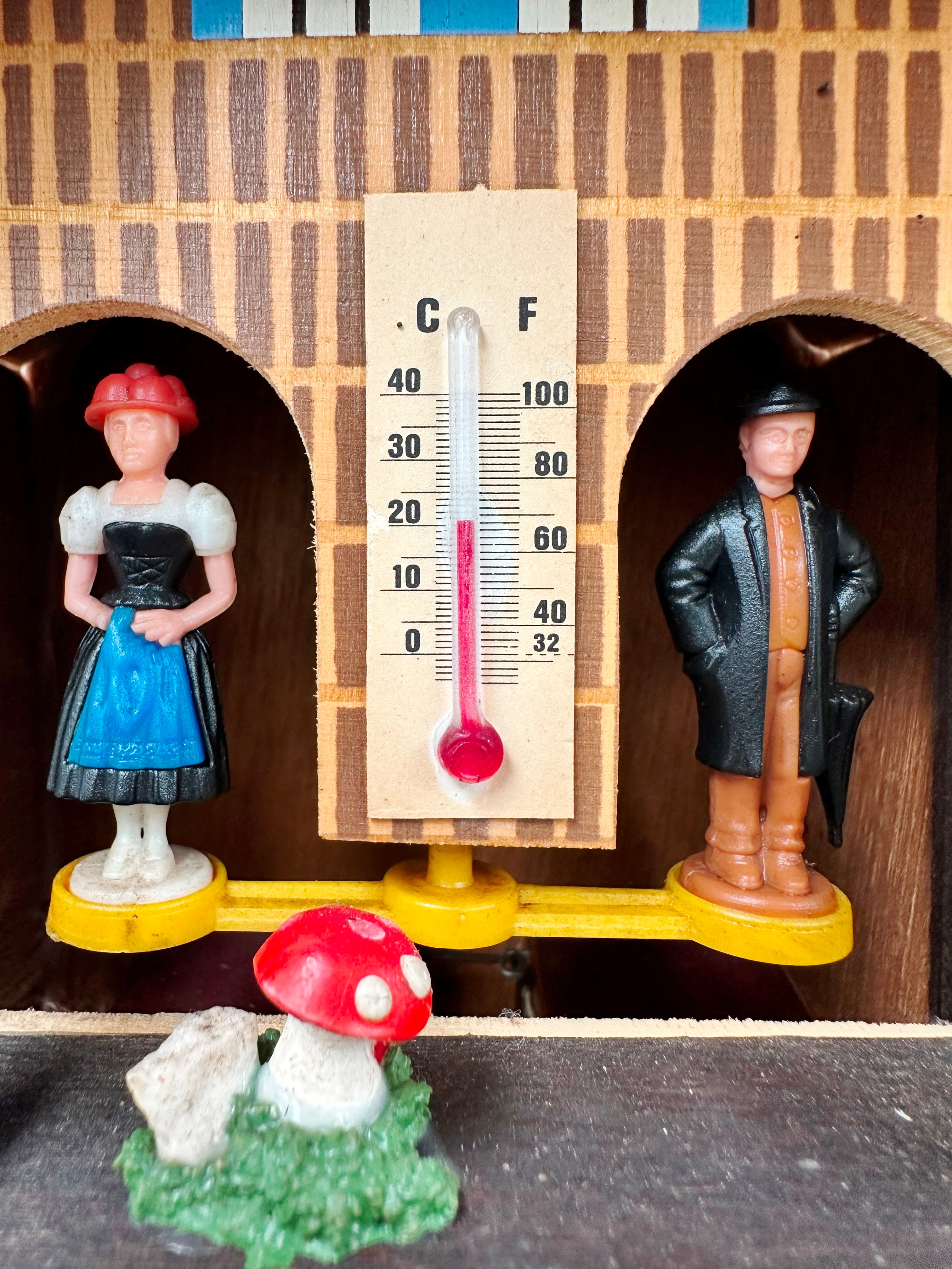 Vintage Toggili Cuckoo Wall Clock with Weather Station House | Adelaide Clocks