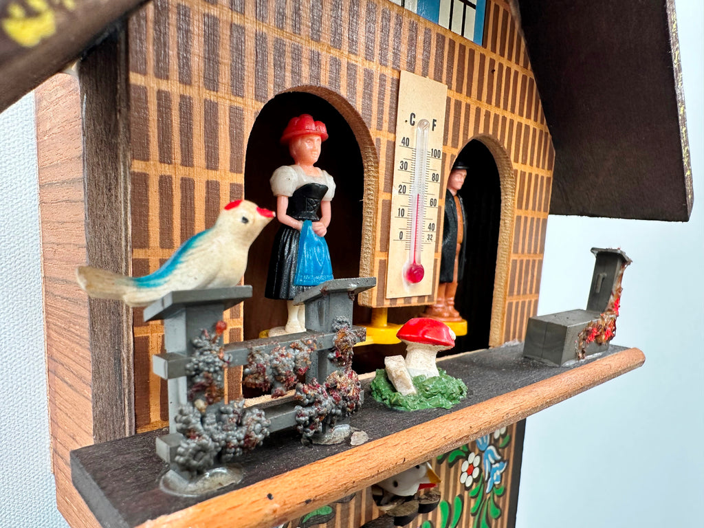 Vintage Toggili Cuckoo Wall Clock with Weather Station House | Adelaide Clocks