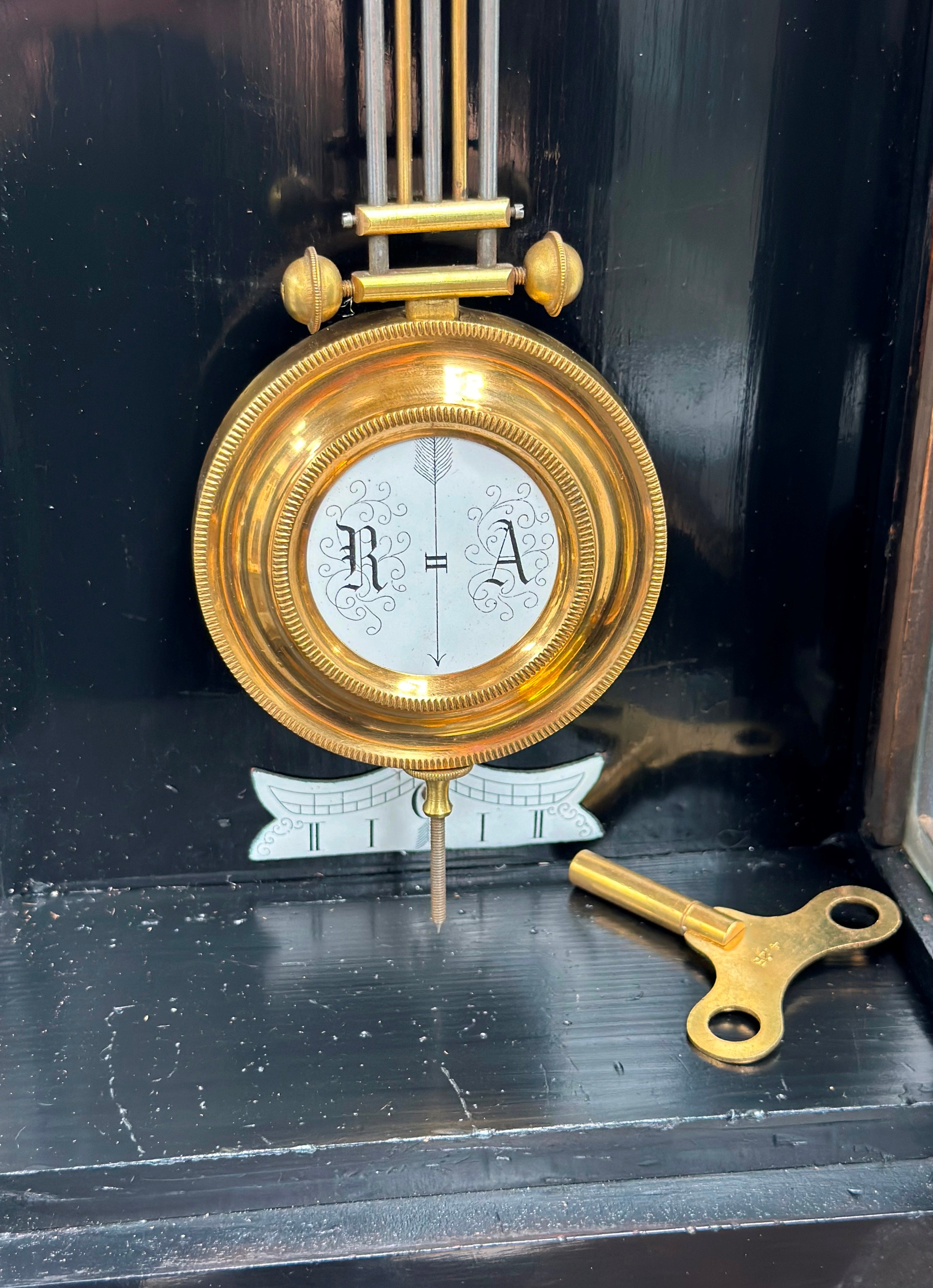 Original Antique Vienna Regulator Pendulum Chime Wall Clock | Adelaide Clocks