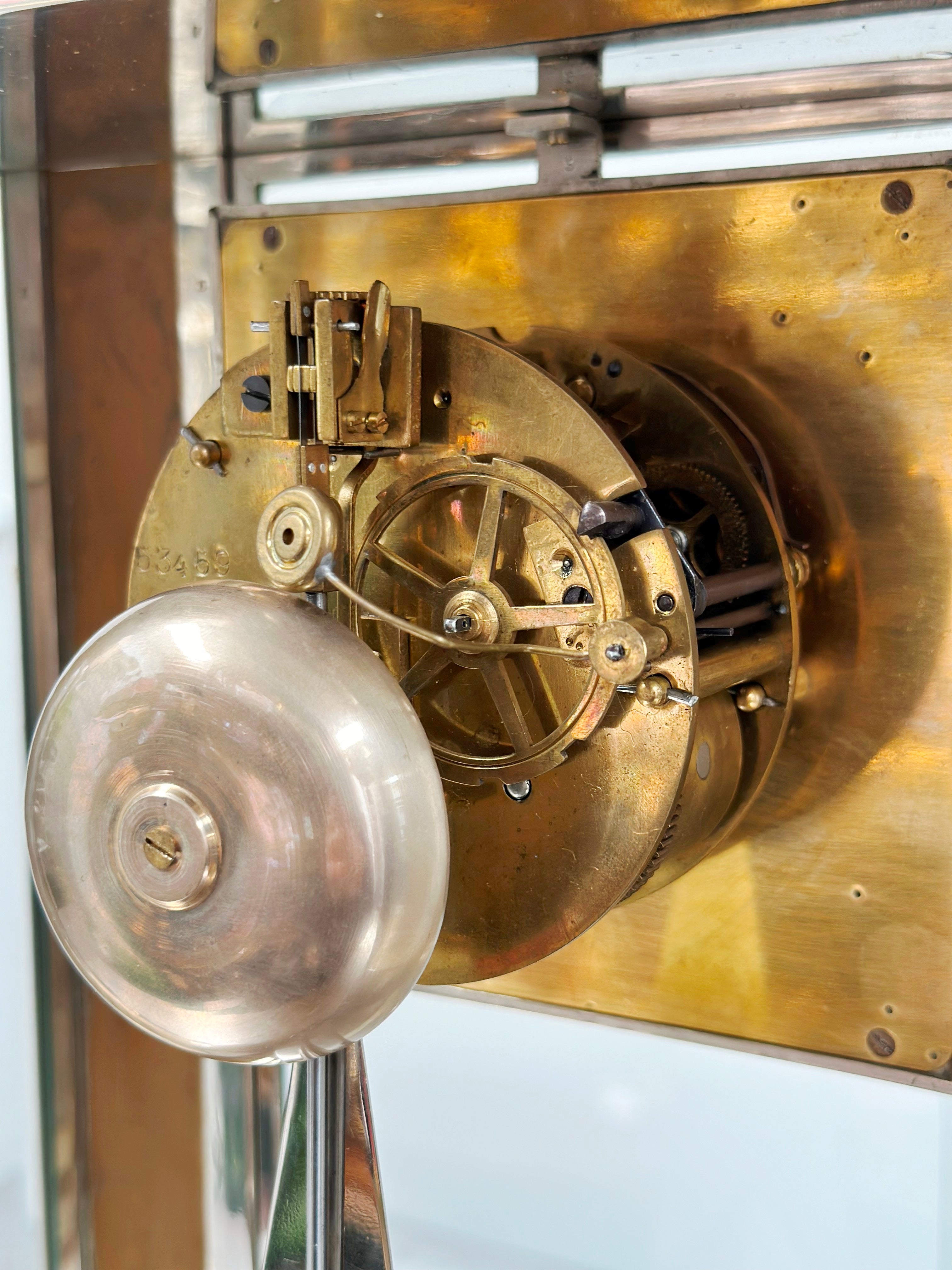 Vintage Art Deco Alabaster Bell Chime French Mantel Clock | Adelaide Clocks