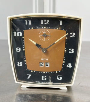 Vintage Smiths Bakelite Calendar & Alarm Desk Clock | Adelaide Clocks
