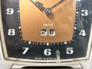 Vintage Smiths Bakelite Calendar & Alarm Desk Clock | Adelaide Clocks