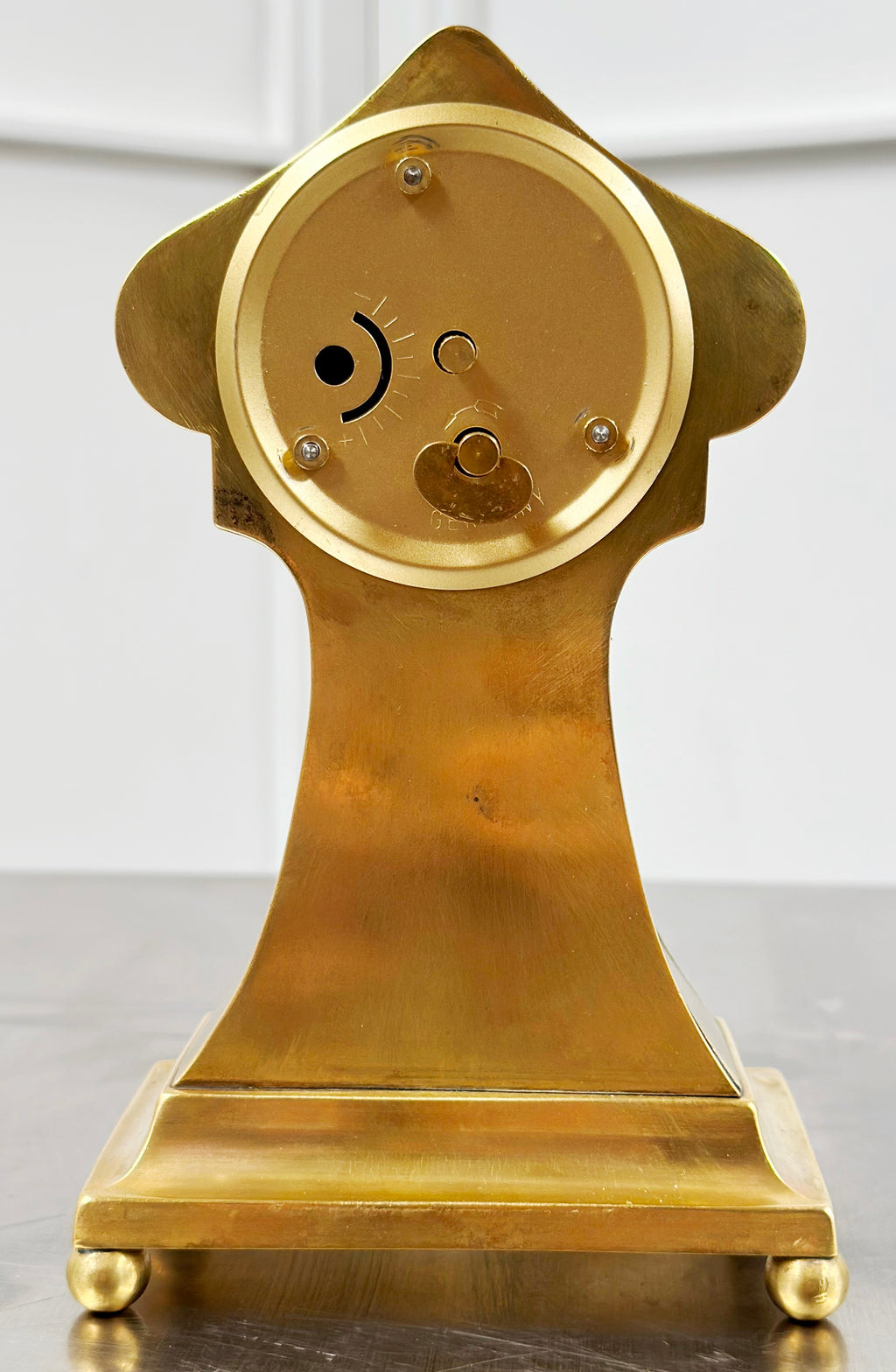 Vintage Art Nouveau Brass Mercedes German Mantel Clock | Adelaide Clocks