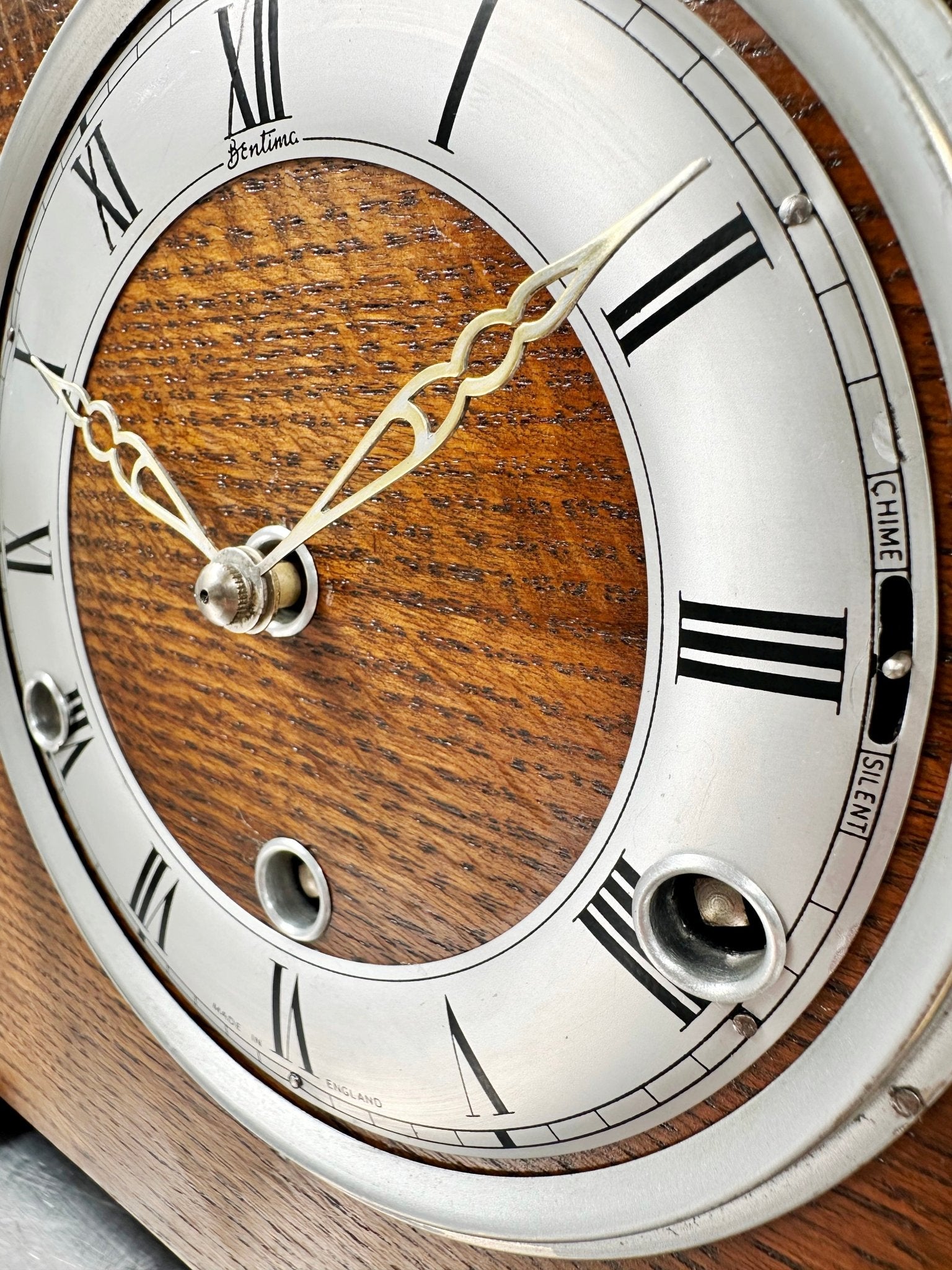 Vintage BenTime PERIVALE Westminster Chime Mantel Clock | Adelaide Clocks