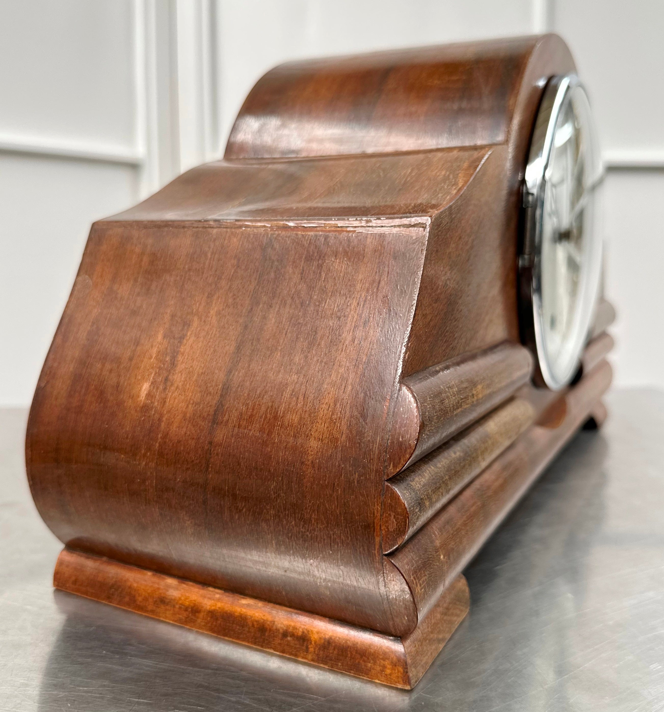 Vintage Art Deco Smiths Enfield Westminster Chime Mantel Clock | Adelaide Clocks