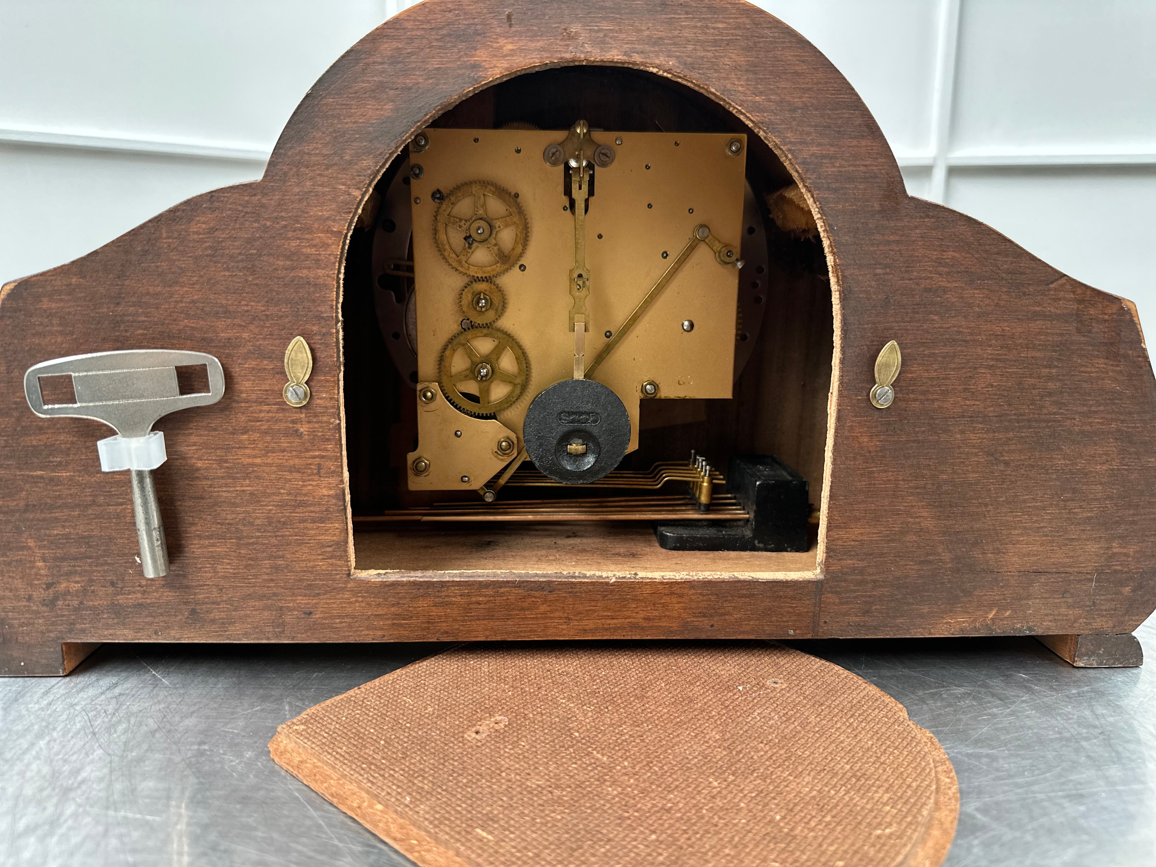 Vintage Art Deco Smiths Enfield Westminster Chime Mantel Clock | Adelaide Clocks