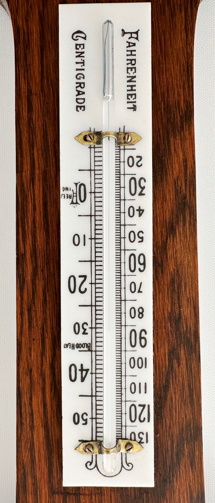 Antique Aneroid Barometer Thermometer Made in England | Adelaide Clocks