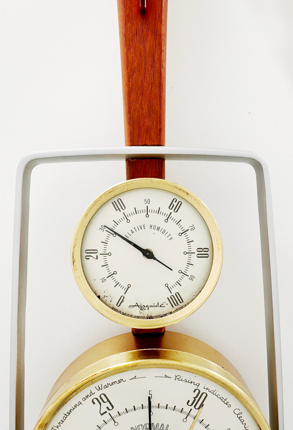 Vintage Art deco Airguide U.S.A. Wall Barometer, Thermometer & Hygrometer | Adelaide Clocks