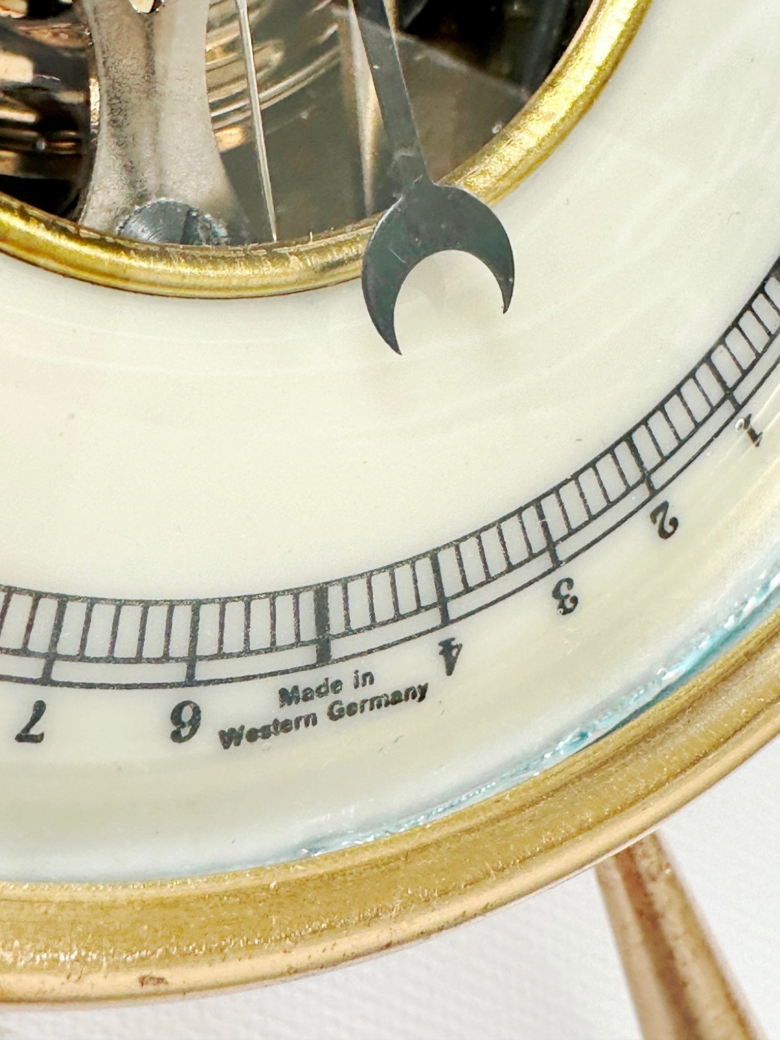 Vintage Brass Ships Wheel German Wall Barometer | Adelaide Clocks