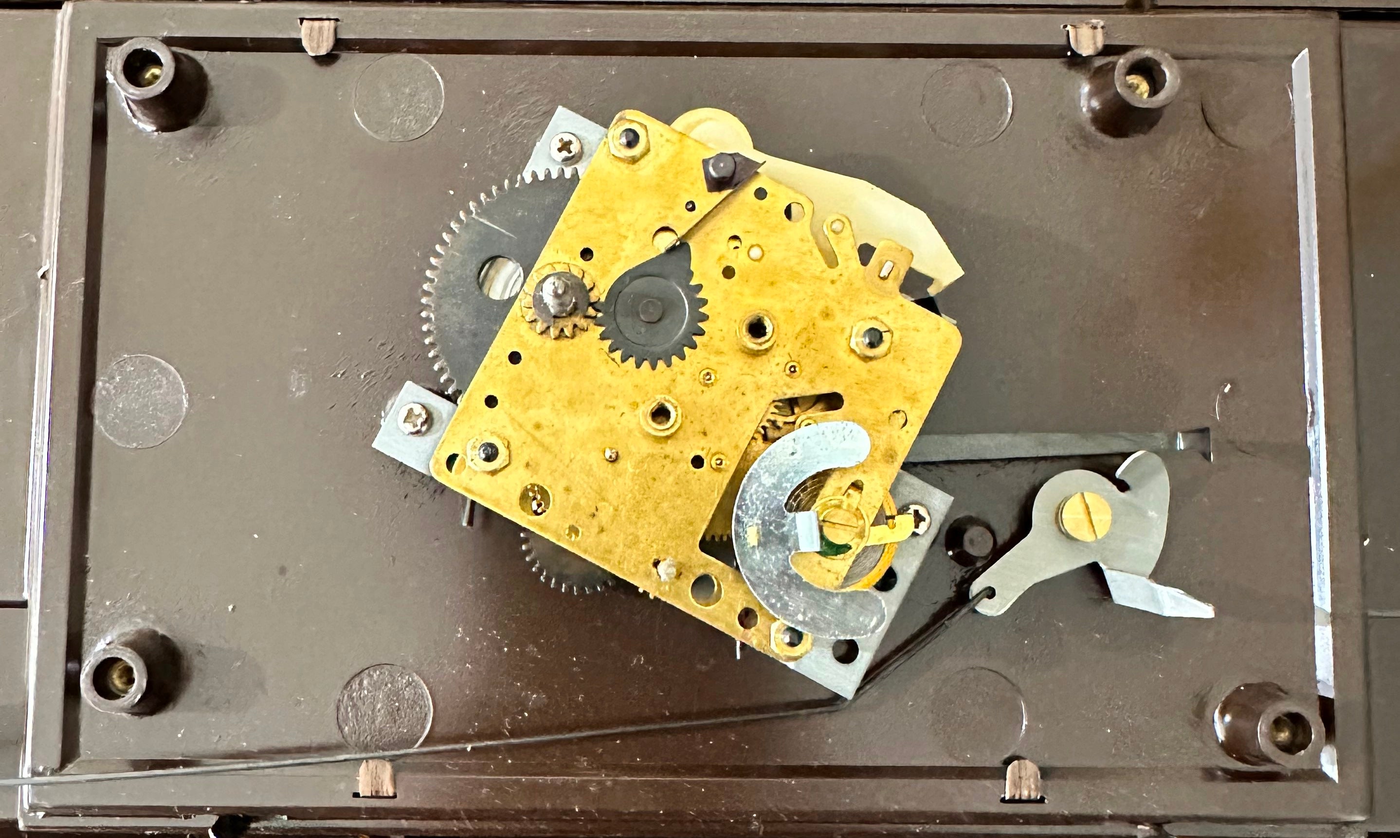 Vintage Art Deco Rhythm Alarm Mantel Desk Clock | Adelaide Clocks