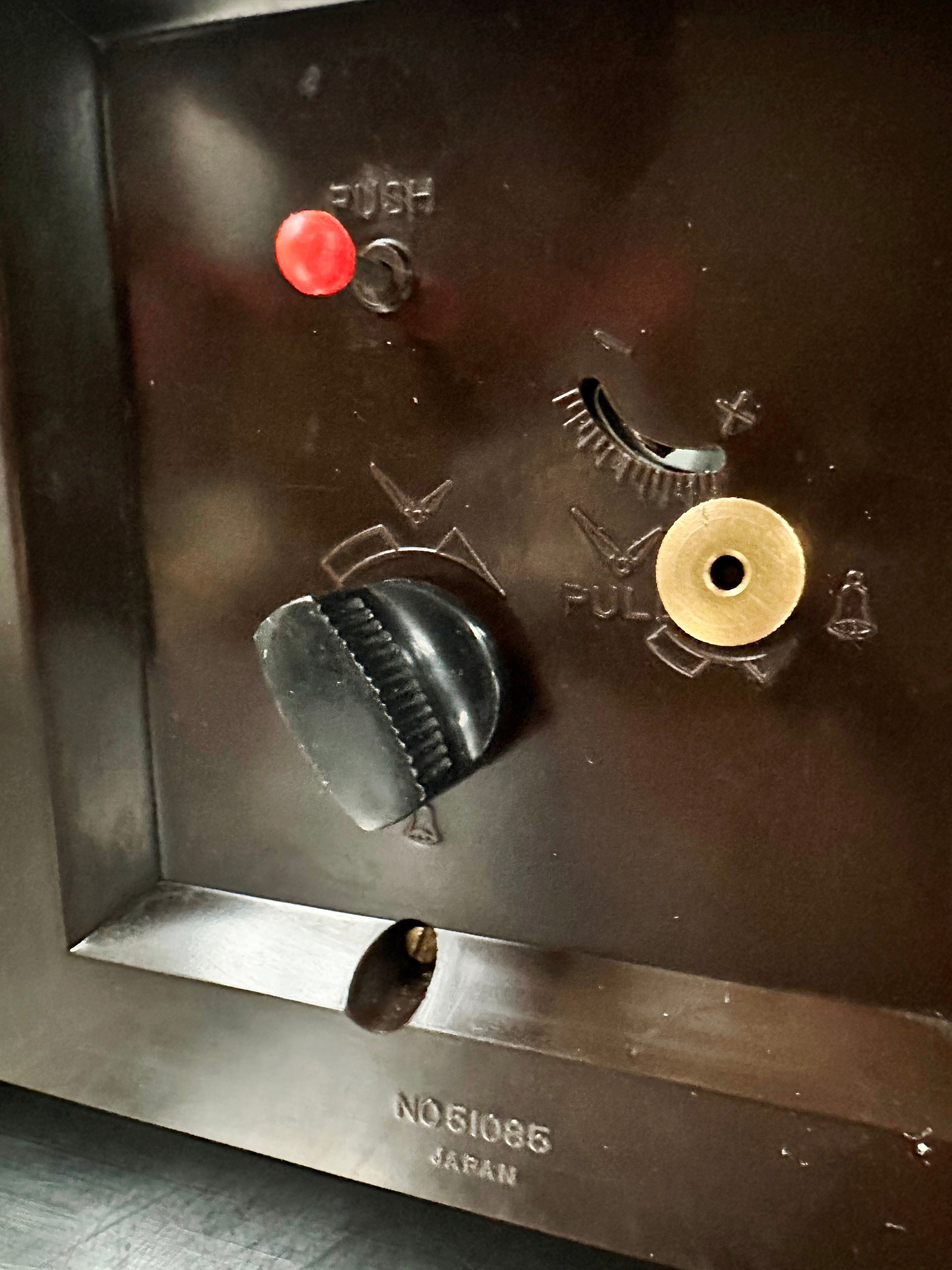 Vintage Art Deco Rhythm Alarm Mantel Desk Clock | Adelaide Clocks