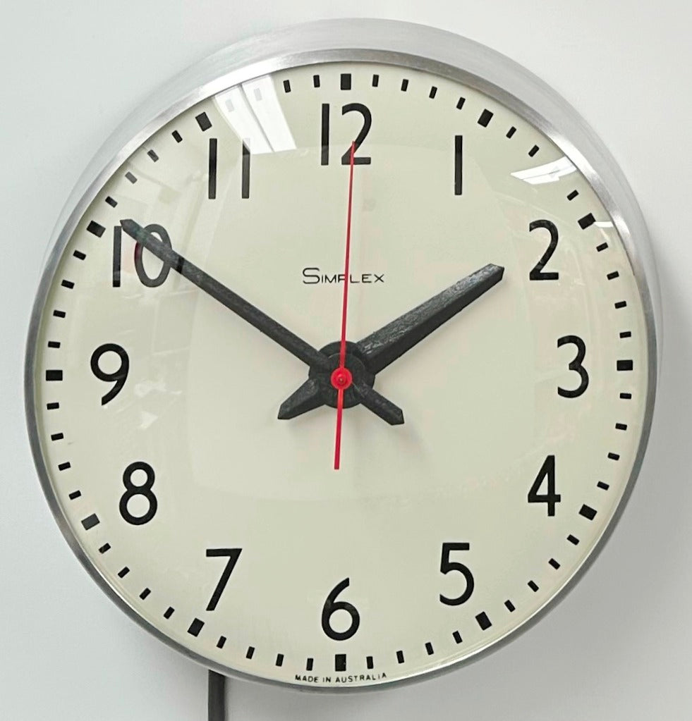 Vintage SIMPLEX Electric School Station Wall Clock | Adelaide Clocks