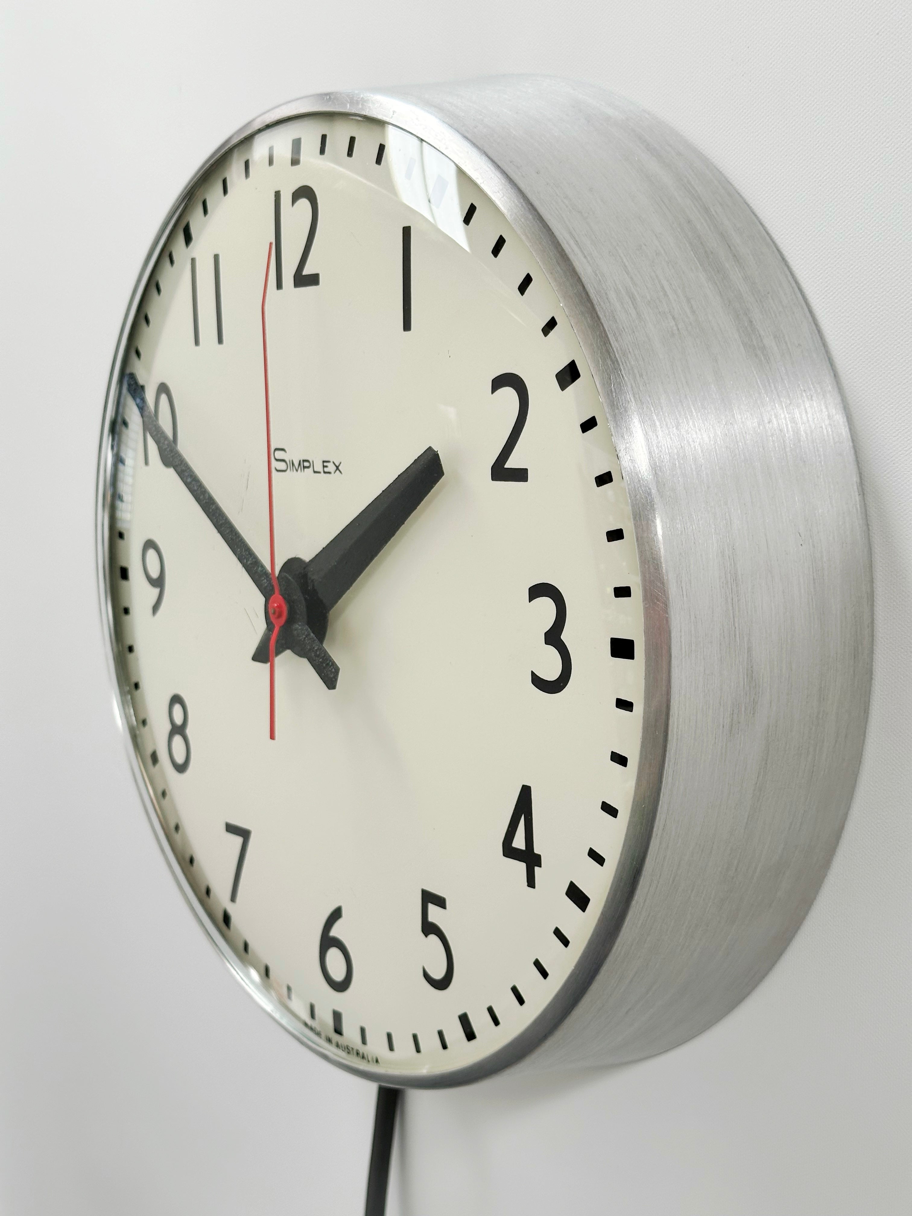 Vintage SIMPLEX Electric School Station Wall Clock | Adelaide Clocks