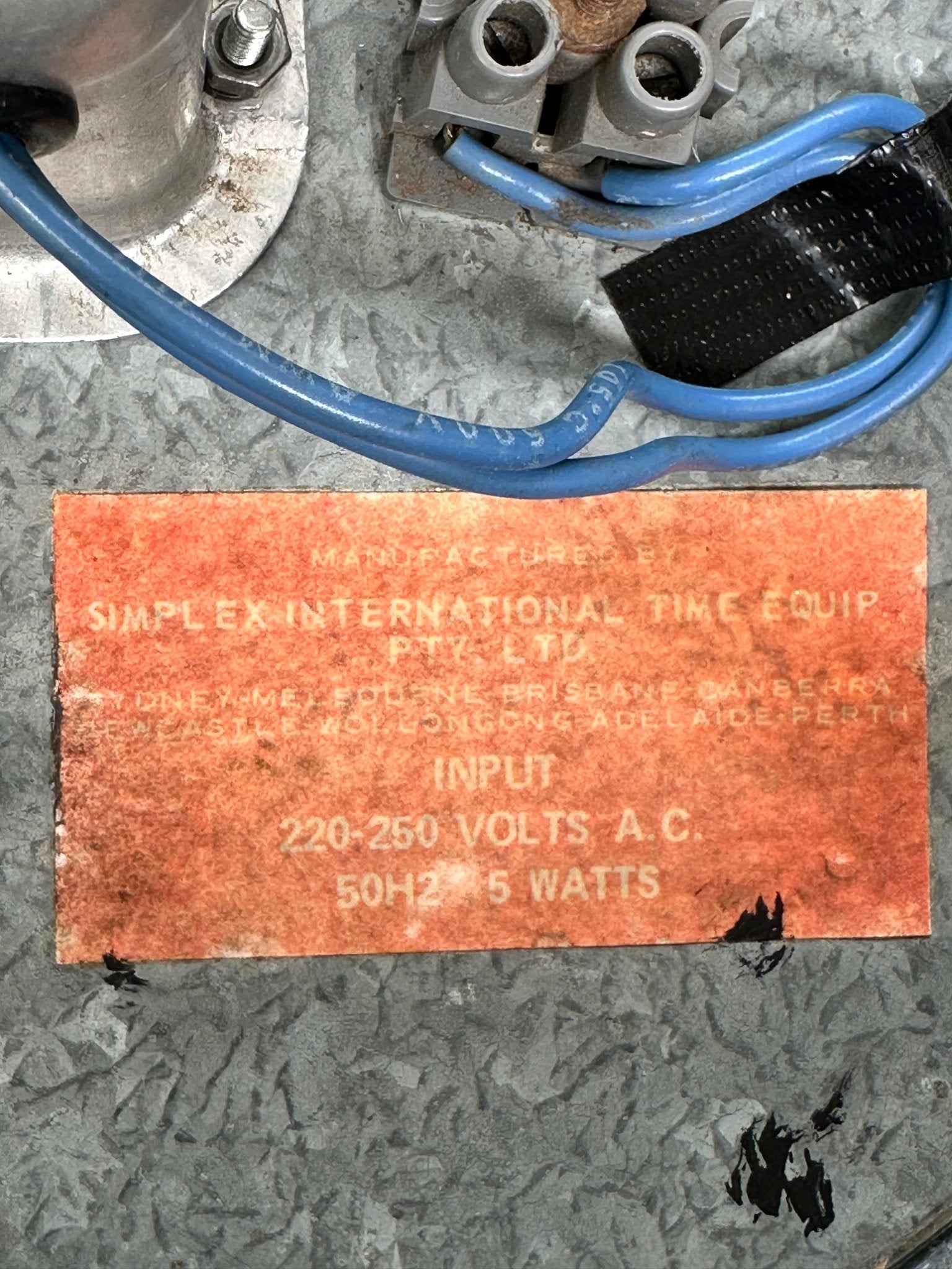 Vintage SIMPLEX Electric School Station Wall Clock | Adelaide Clocks