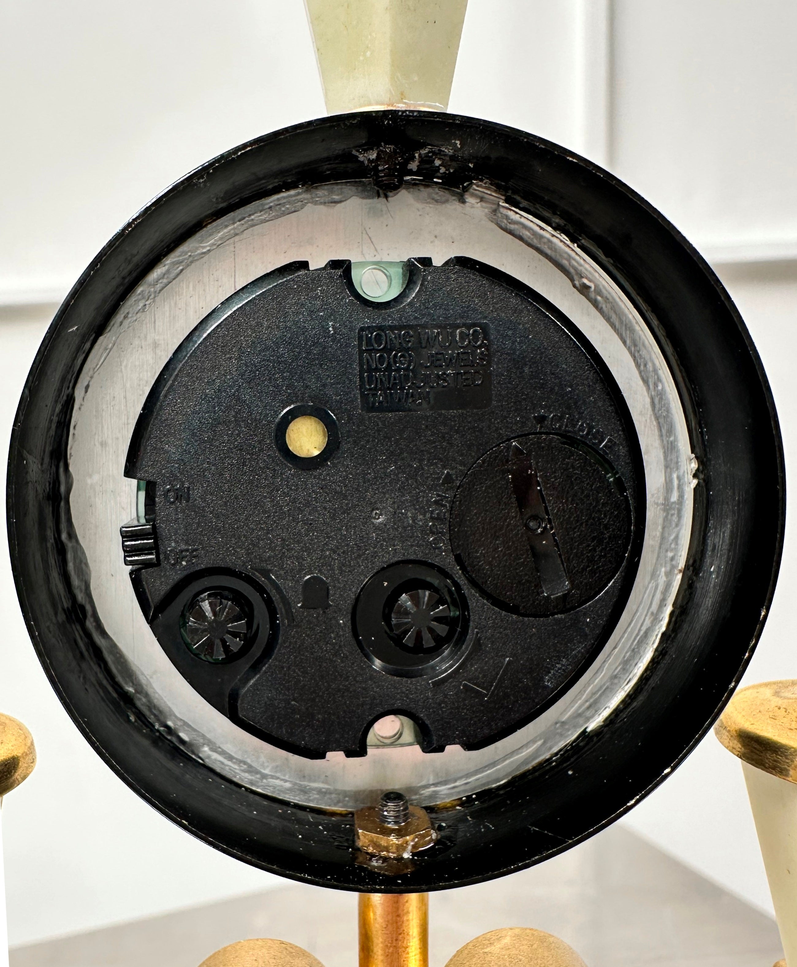 Vintage Rhythm Alarm Lamp Post Desk Clock | Adelaide Clocks