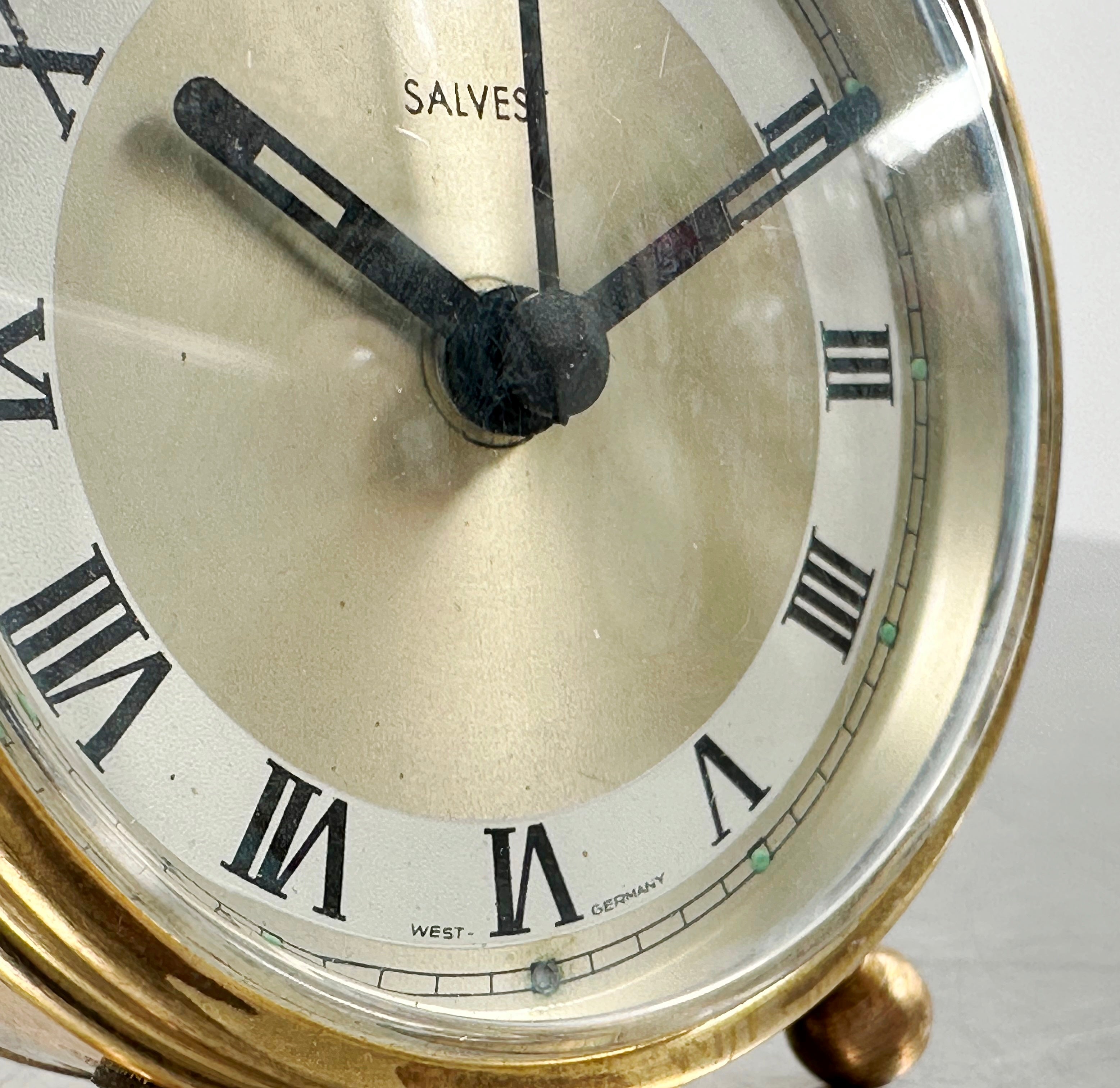 Vintage SALVEST Alarm Quartz Desk Clock | Adelaide Clocks