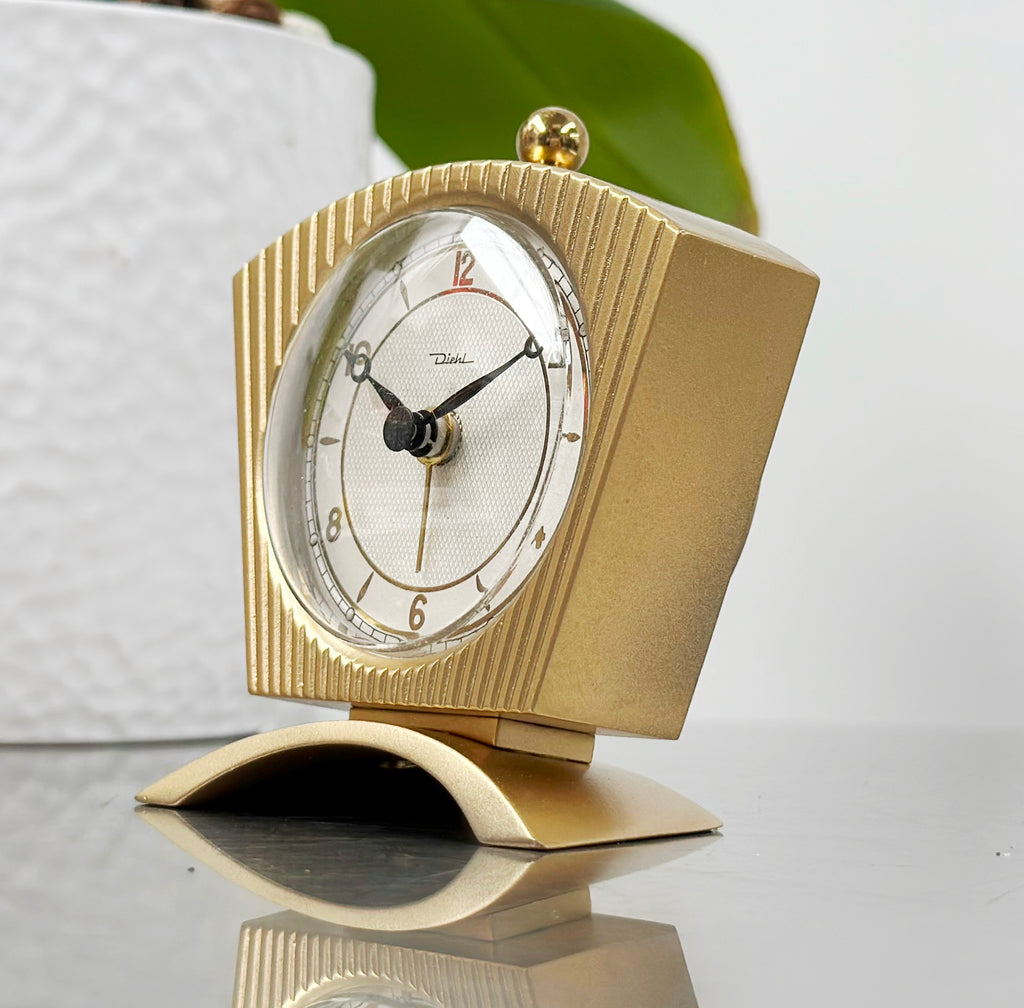 Vintage Diehl German Alarm Quartz Desk Clock | Adelaide Clocks