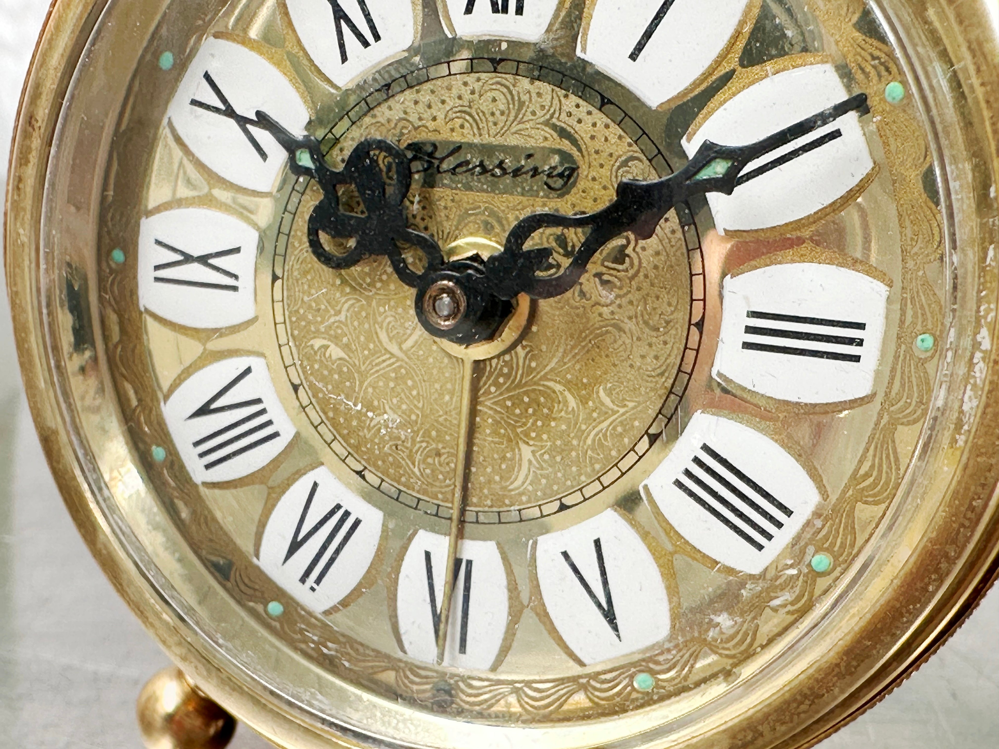 Vintage Blessing German Alarm Bedside Desk Clock | Adelaide Clocks