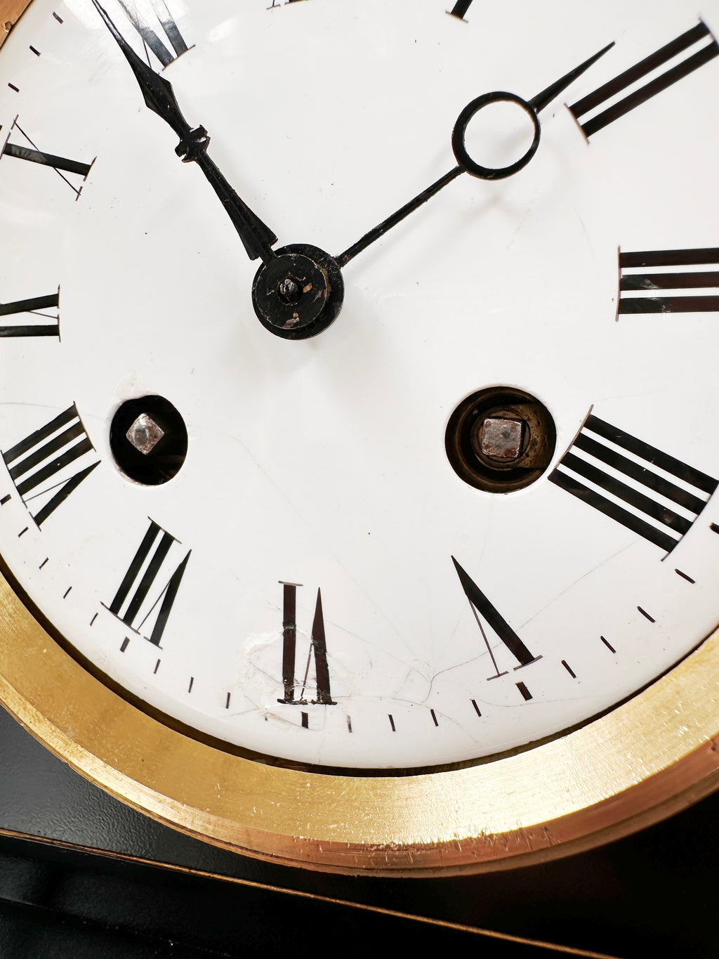 Antique French Slate Hammer on Bell Strike Pendulum Mantel Clock | Adelaide Clocks