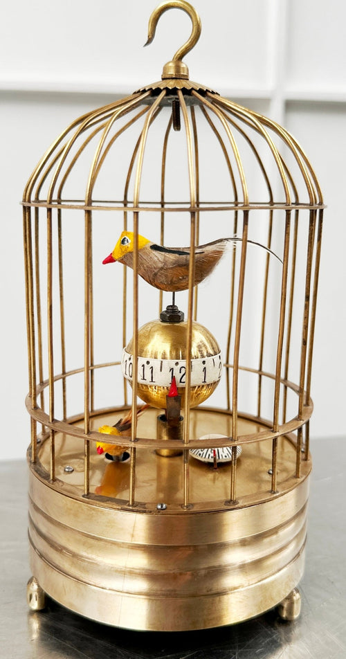 Vintage Bird Cage Tick Tock Alarm Clock | Adelaide Clocks