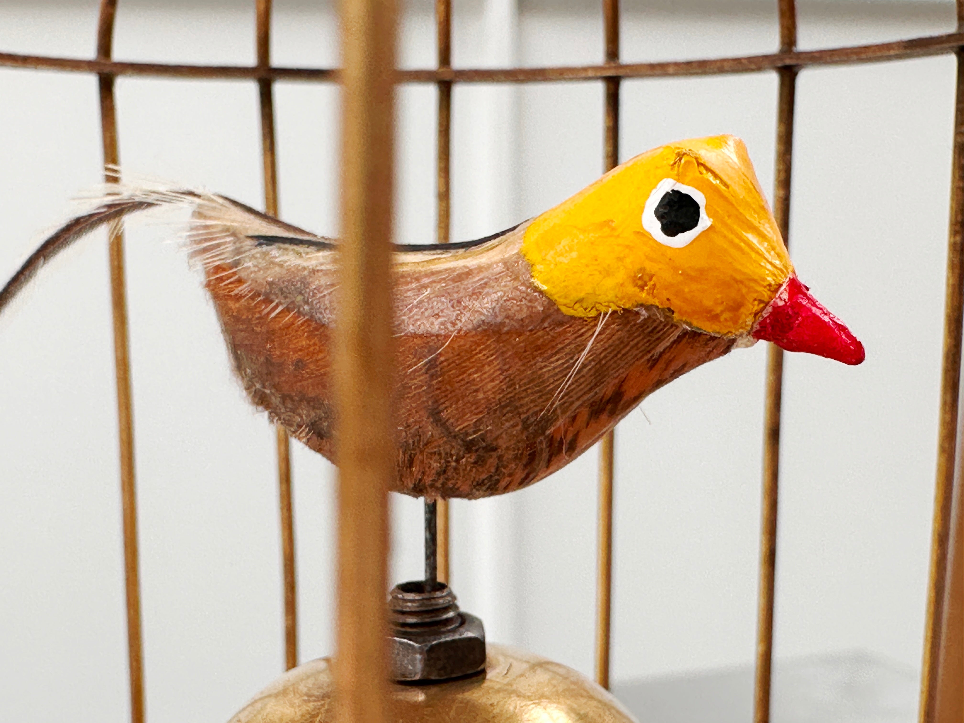 Vintage Bird Cage Tick Tock Alarm Clock | Adelaide Clocks