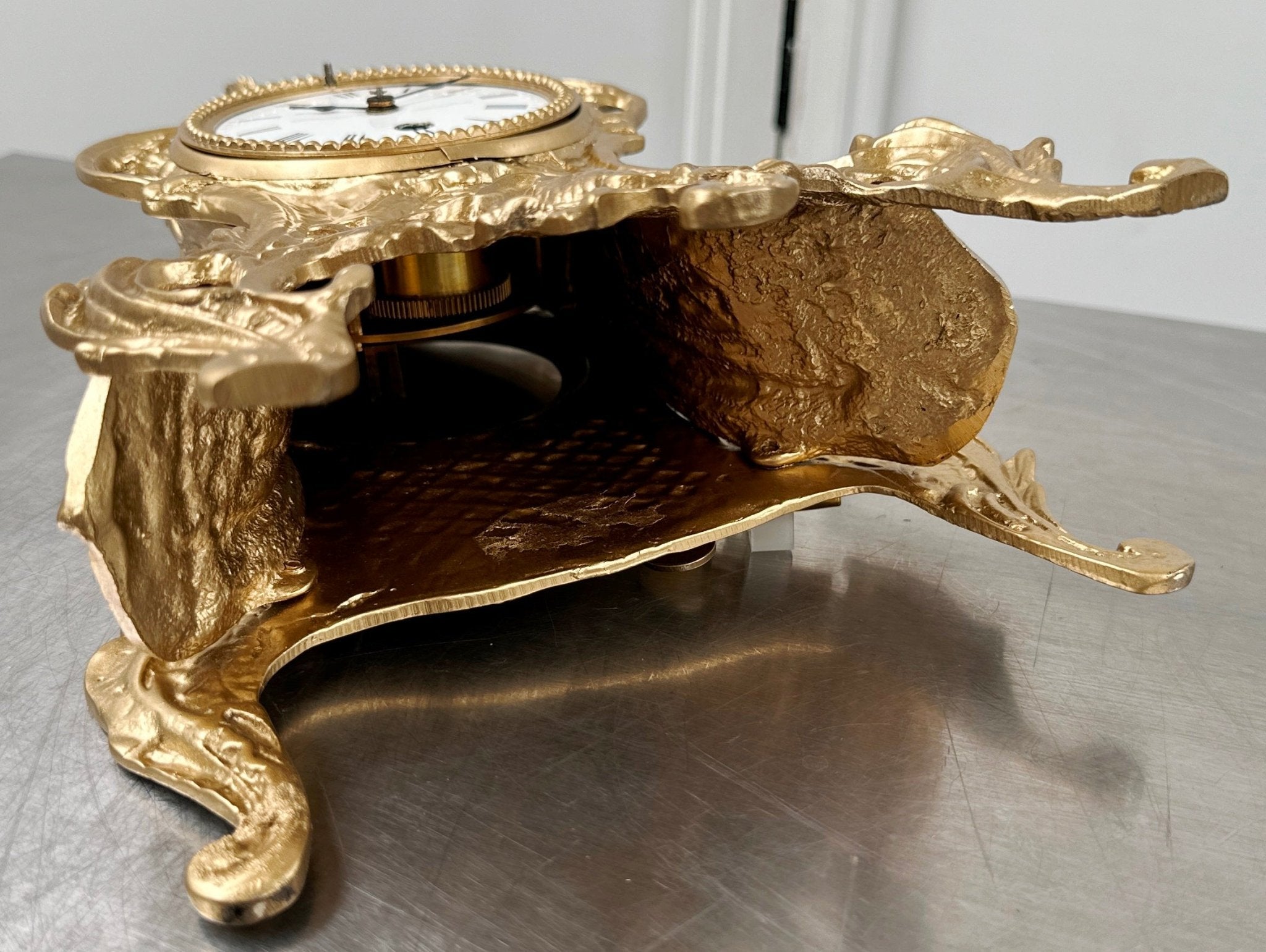 Antique Figural French Spelter Mantel Clock | Adelaide Clocks