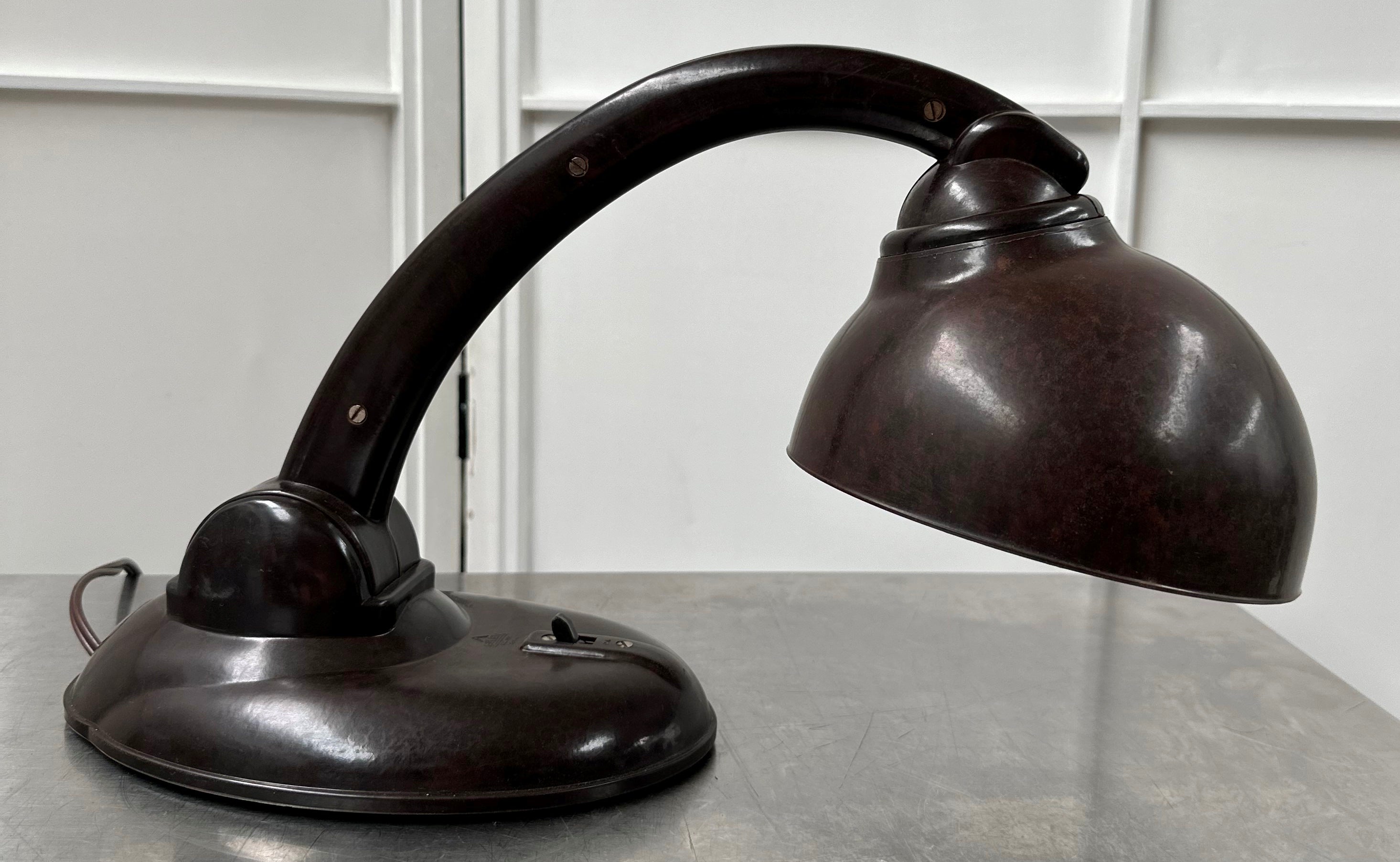 Vintage Duperite Bakelite Table Desk Wall Mount Lamp | Adelaide Clocks