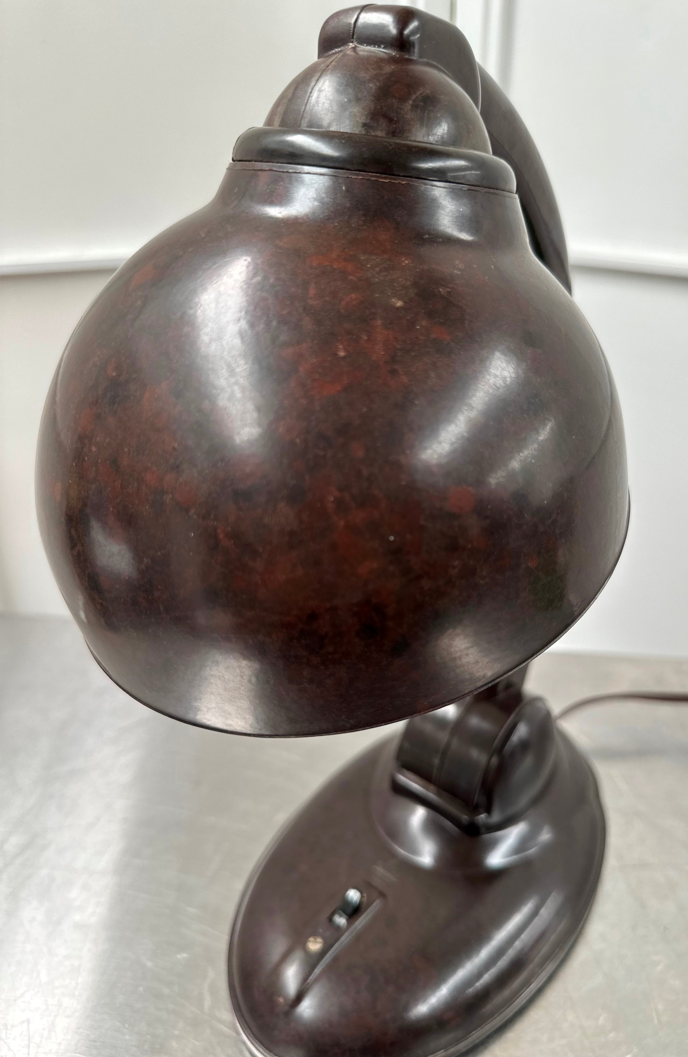 Vintage Duperite Bakelite Table Desk Wall Mount Lamp | Adelaide Clocks