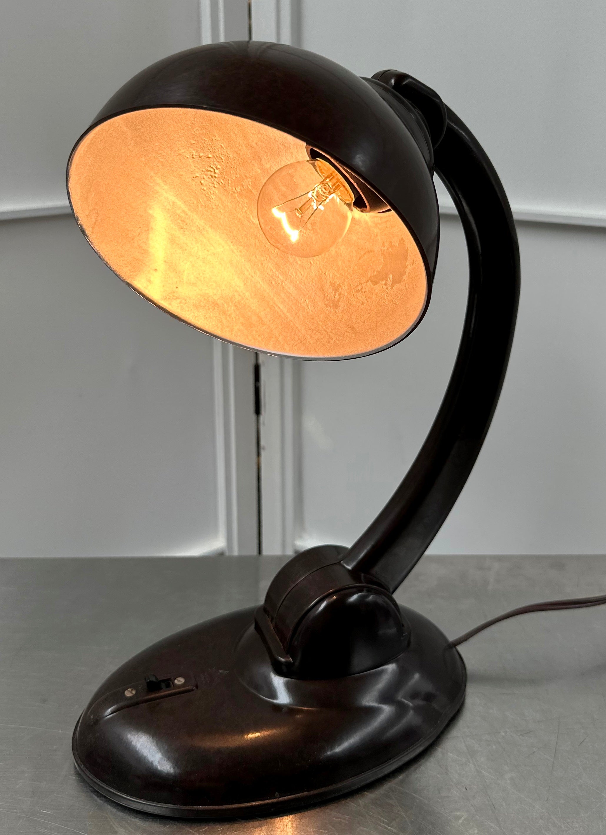 Vintage Duperite Bakelite Table Desk Wall Mount Lamp | Adelaide Clocks