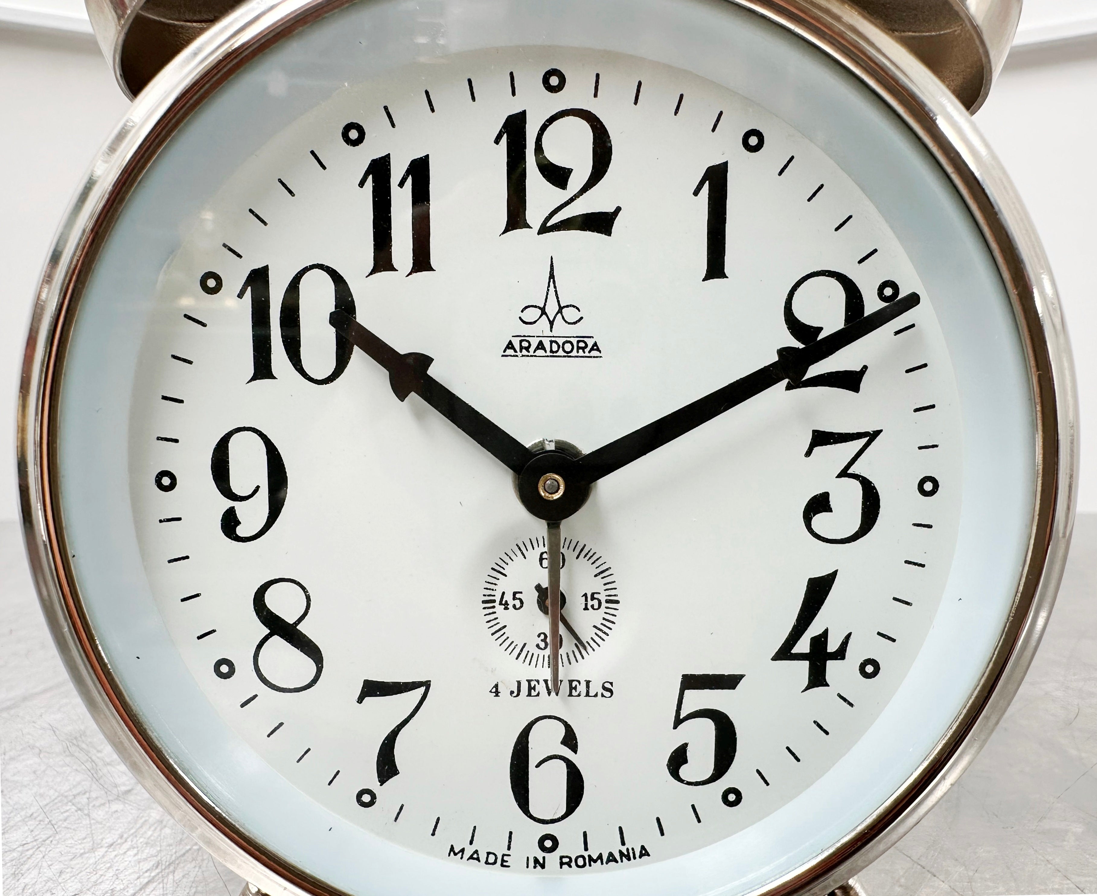 Vintage Aradora Wind-up Twin Bell Alarm Clock | Adelaide Clocks