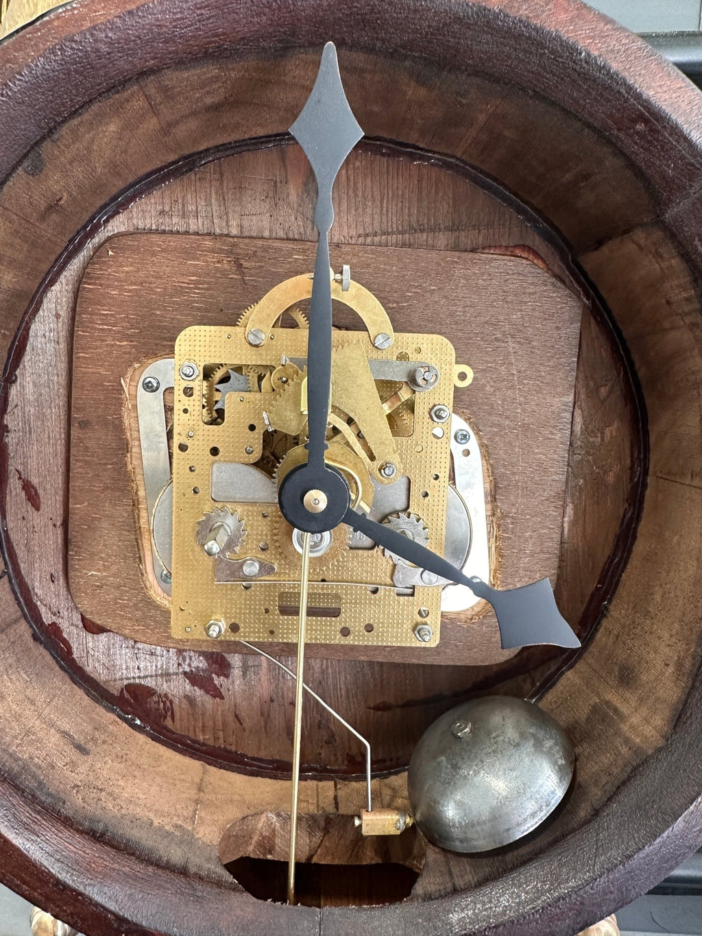 Vintage LA ROSE Hermle Pendulum Strike Banjo Wall Clock | Adelaide Clocks
