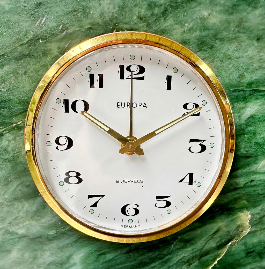 Vintage JADE EUROPA German Alarm Bedside Desk Clock | Adelaide Clocks
