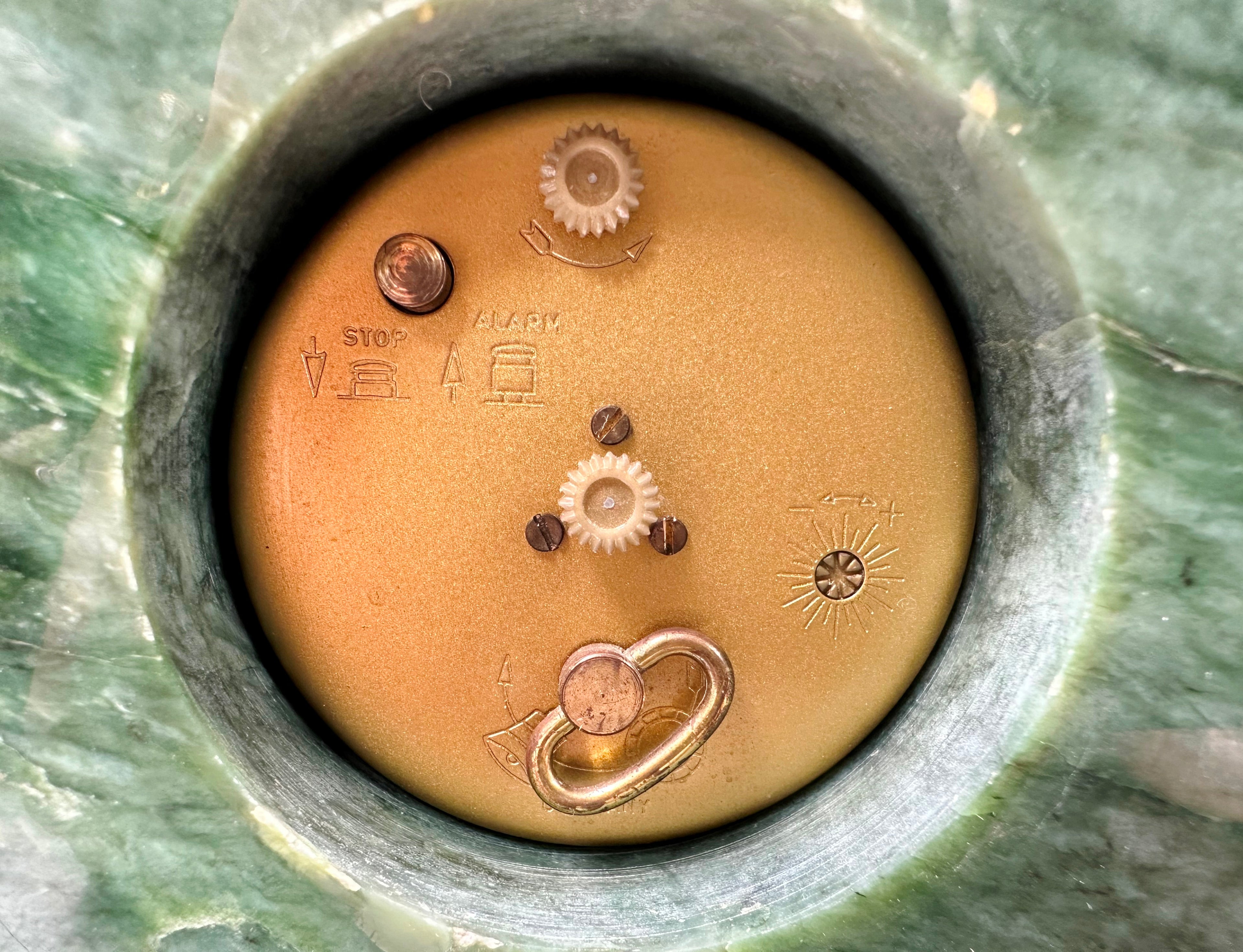 Vintage JADE EUROPA German Alarm Bedside Desk Clock | Adelaide Clocks