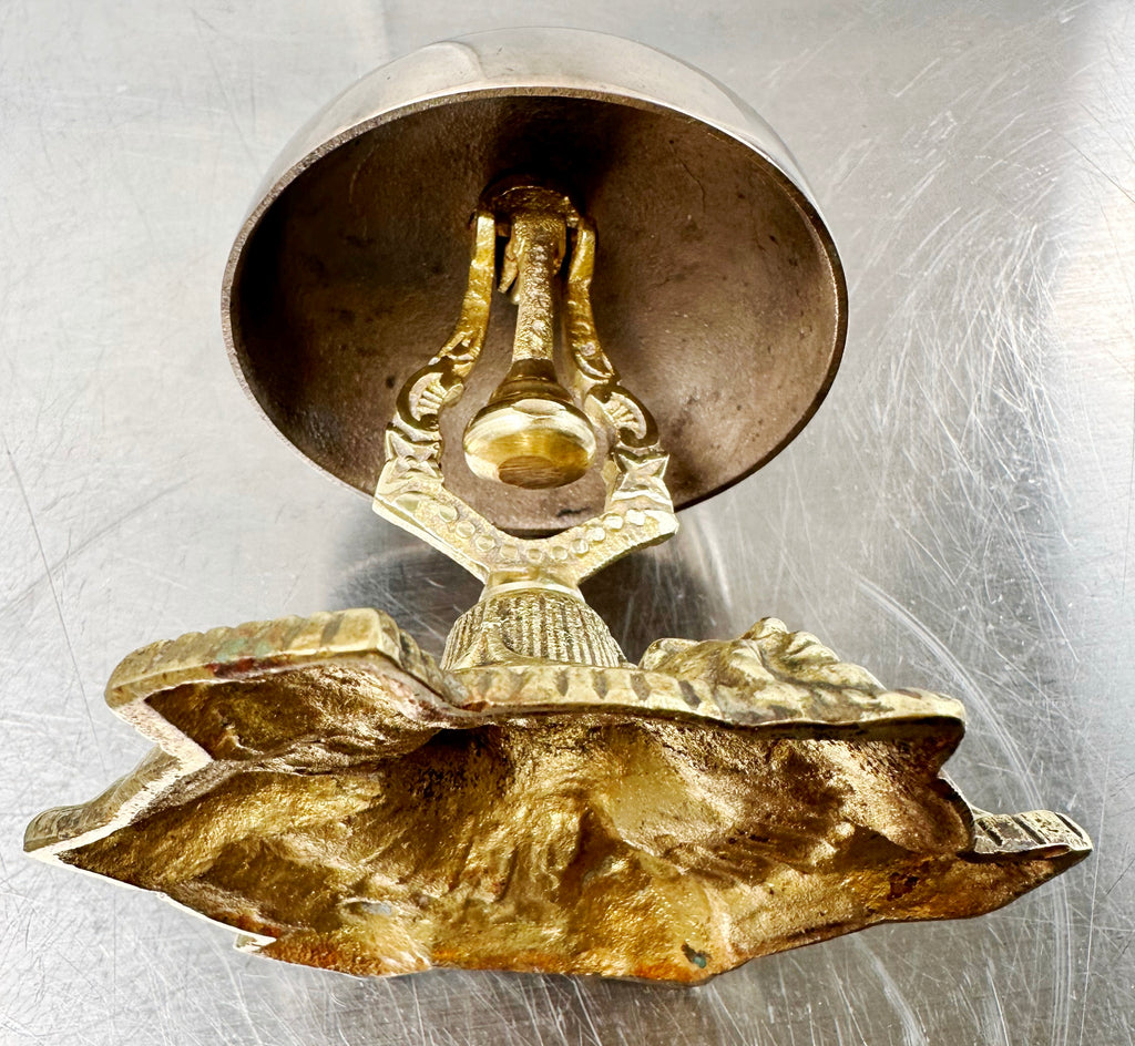 Vintage Ornate BRASS Shop Counter Desk Service Bell | Adelaide Clocks