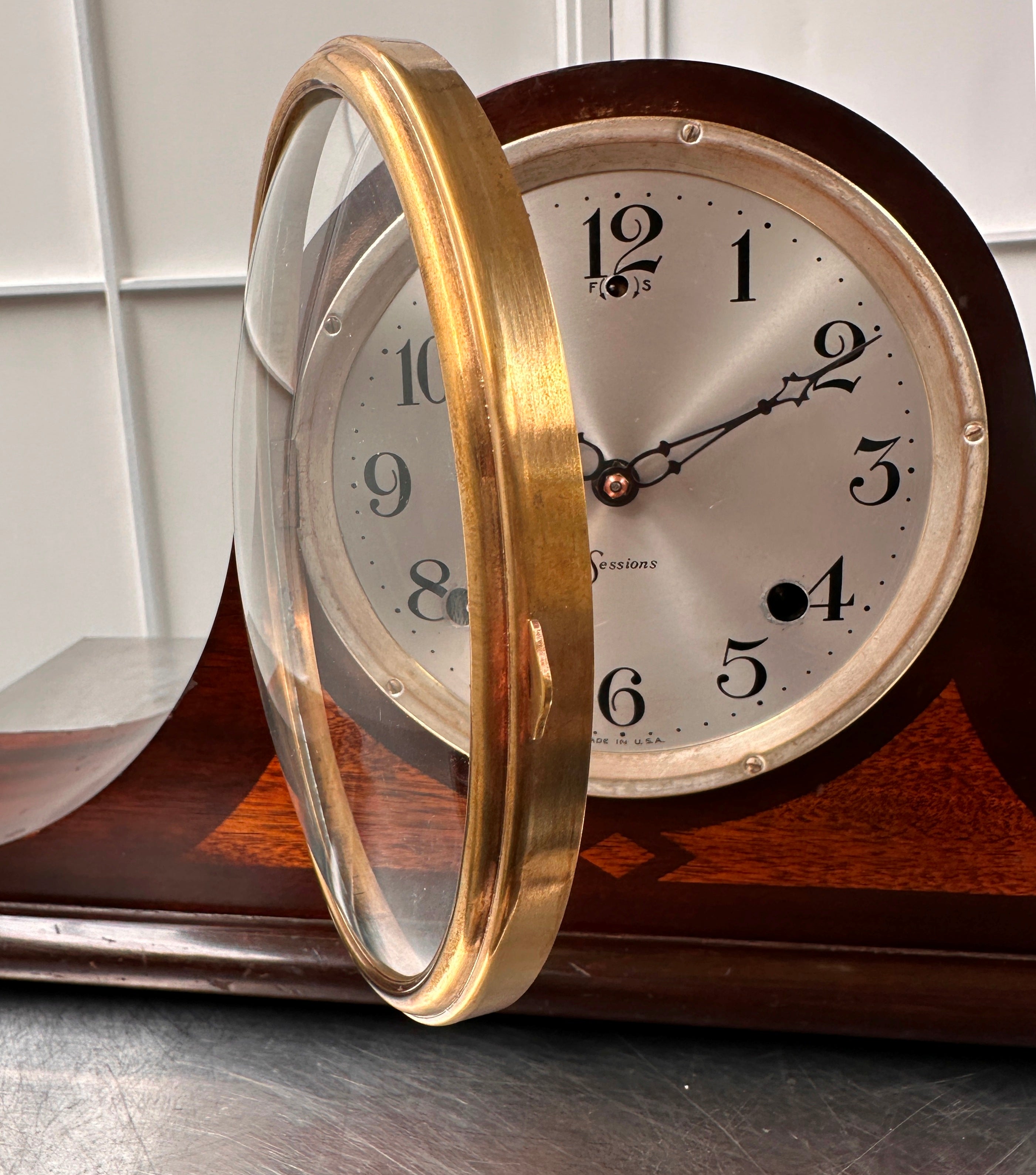 Vintage Sessions Hammer on Coil Strike Mantel Clock | Adelaide Clocks