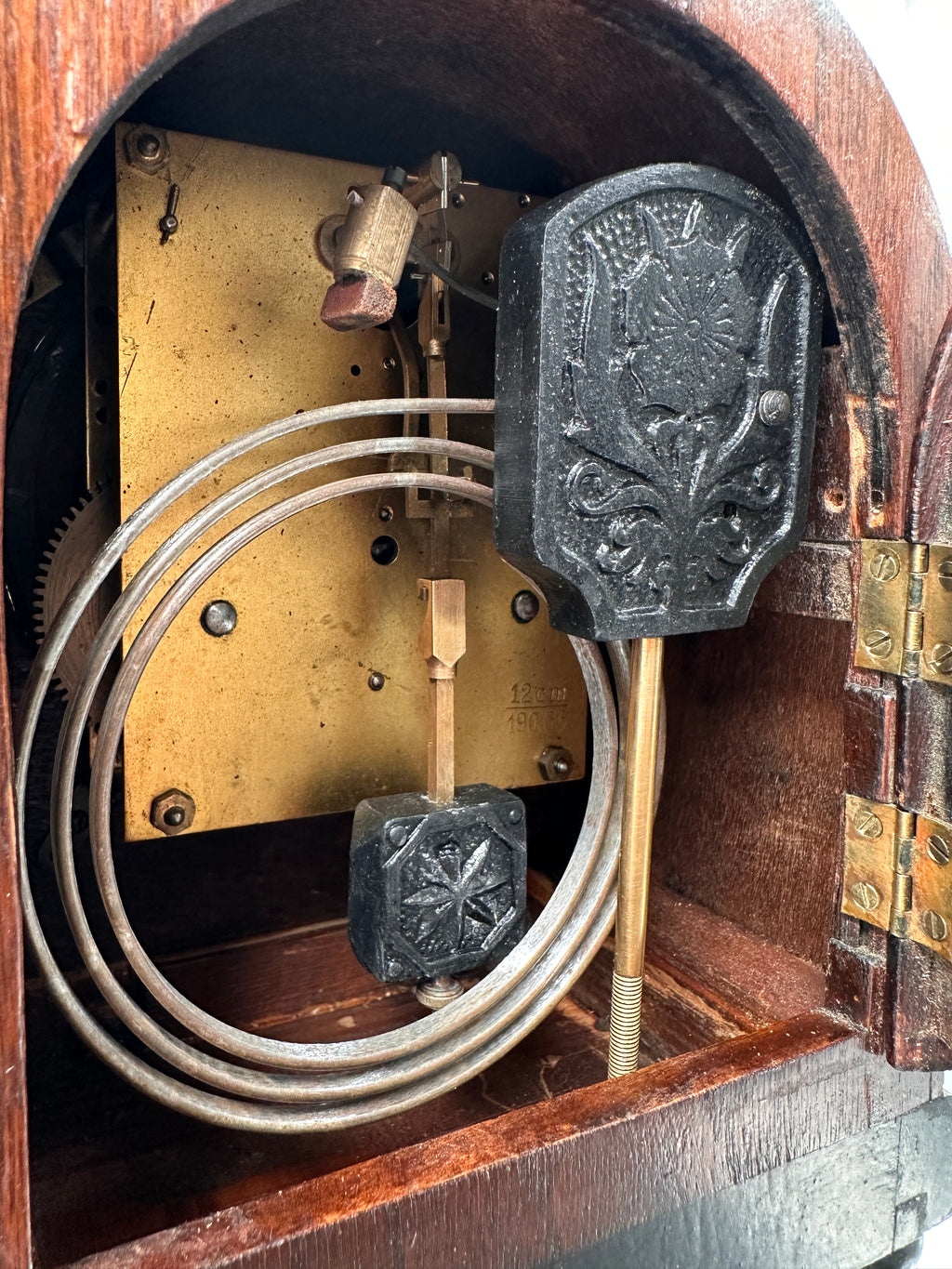 Vintage Cathedral Hammer on Coil Strike Mantel Clock | Adelaide Clocks