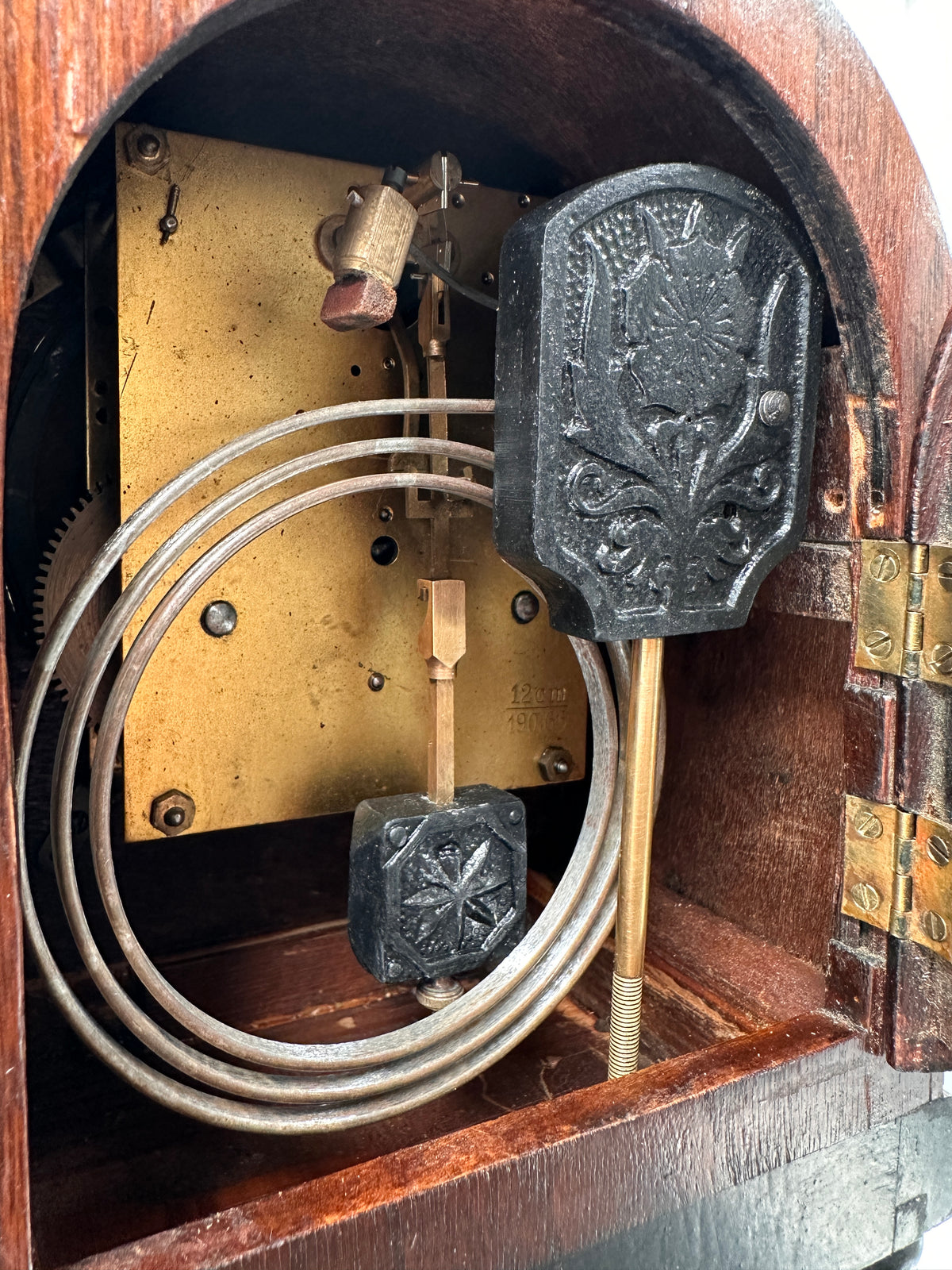 Vintage Cathedral Hammer on Coil Strike Mantel Clock | Adelaide Clocks