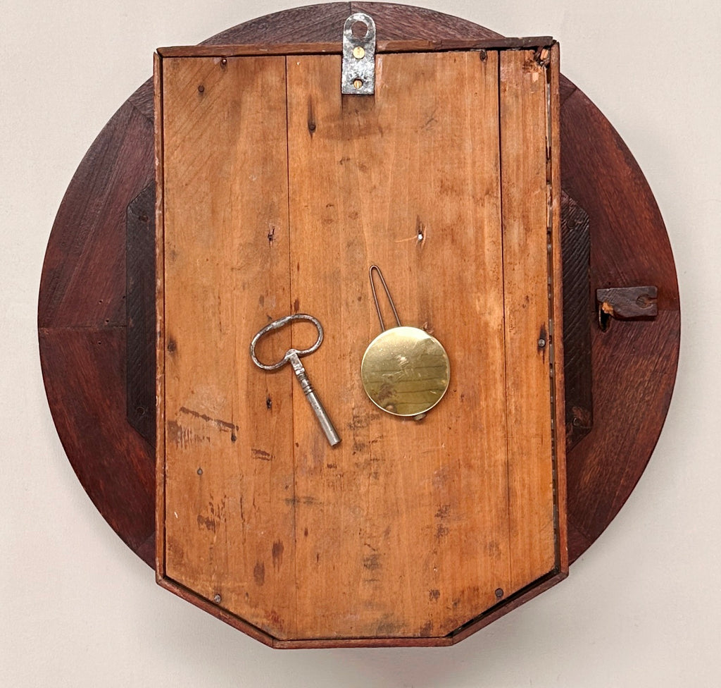 Antique ANSONIA Round Station Wall Clock | Adelaide Clocks