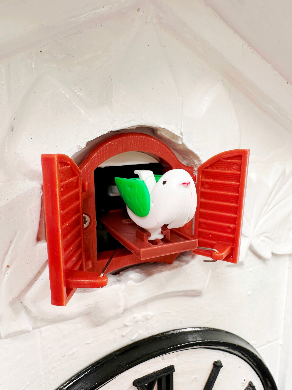Vintage White Quartz Musical Cuckoo Wall Clock | Adelaide Clocks