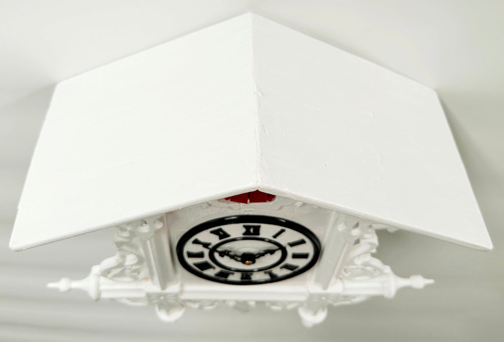 Vintage White Quartz Musical Cuckoo Wall Clock | Adelaide Clocks