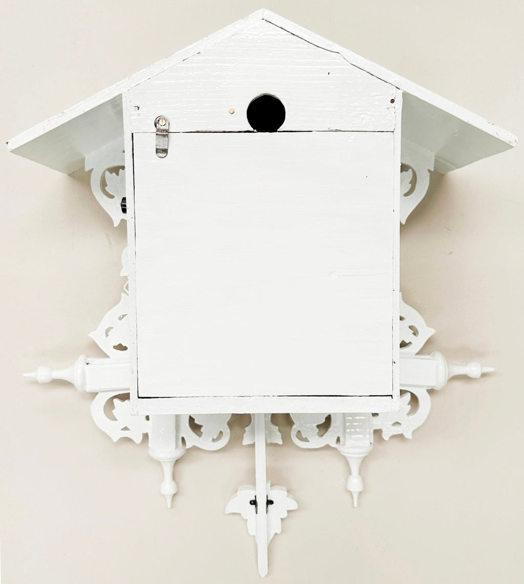 Vintage White Quartz Musical Cuckoo Wall Clock | Adelaide Clocks