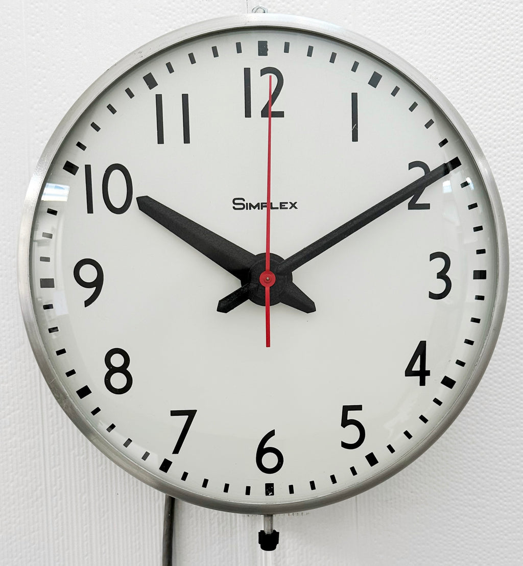 Vintage SIMPLEX Electric Wall School Clock | Adelaide Clocks