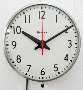 Vintage SIMPLEX Electric Wall School Clock | Adelaide Clocks