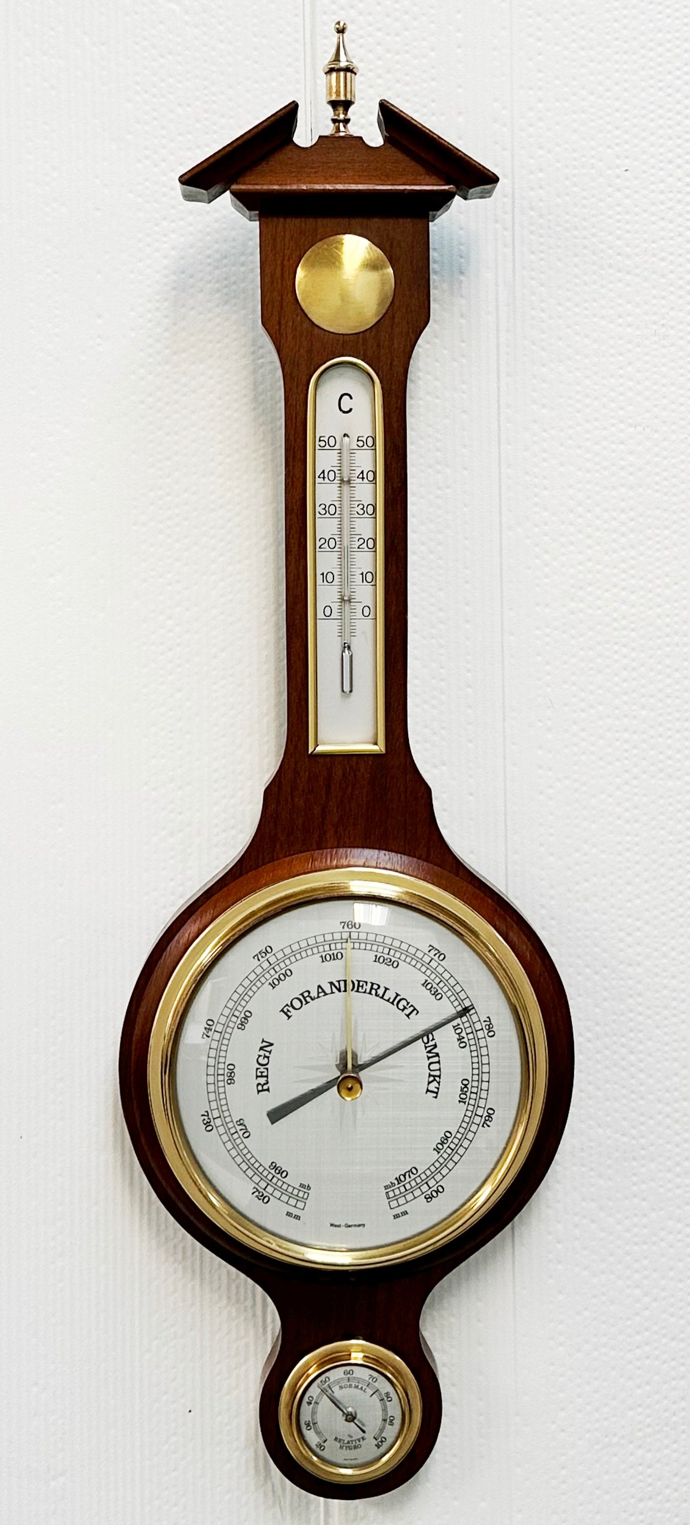 Vintage German Barometer, Thermometer & Hygrometer Wall Hanging | Adelaide Clocks